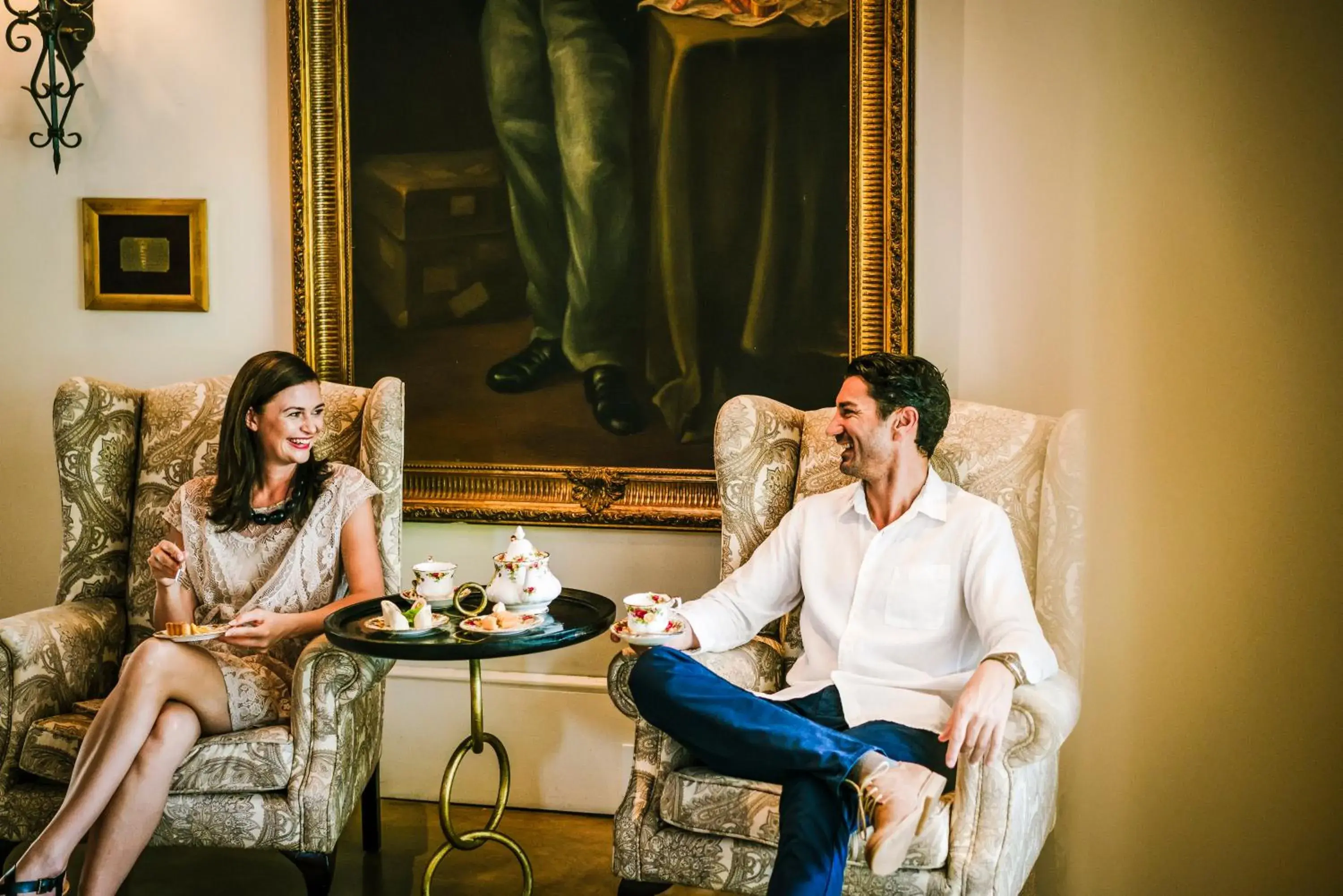 Lounge or bar in Royal Livingstone Hotel by Anantara Lounge or bar in Royal Livingstone Hotel by Anantara