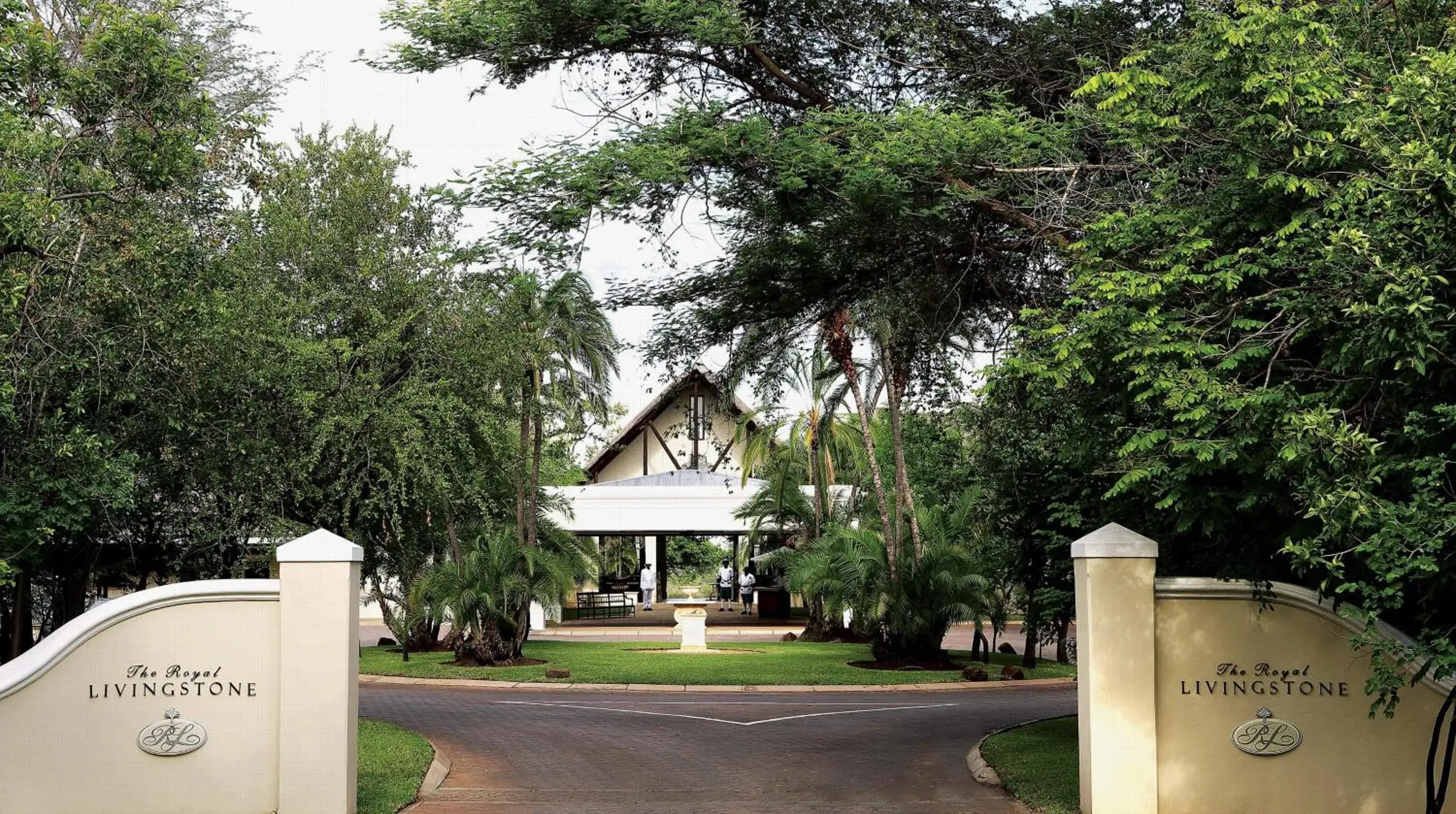Facade/entrance in Royal Livingstone Hotel by Anantara Facade/entrance in Royal Livingstone Hotel by Anantara