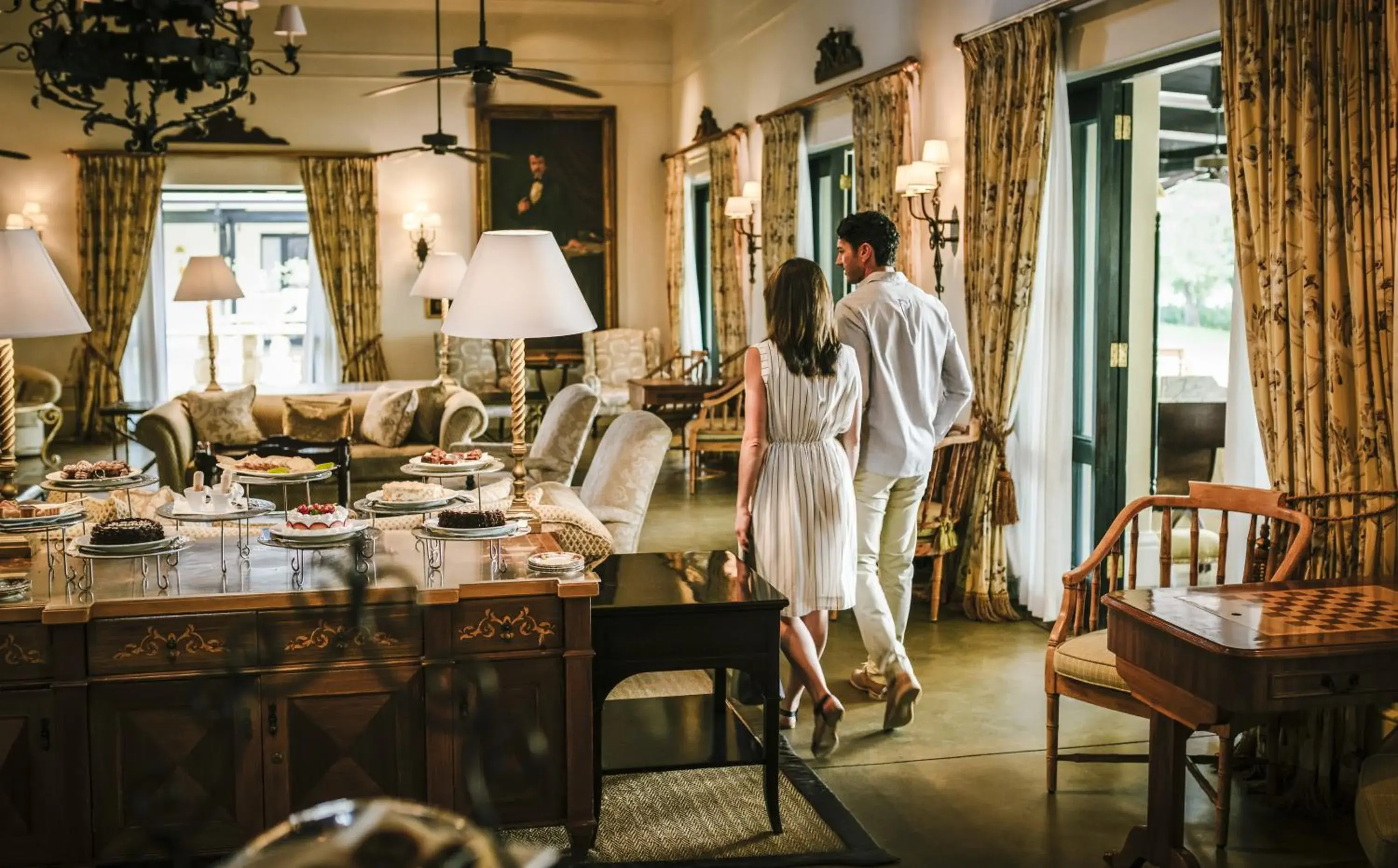 Lounge or bar in Royal Livingstone Hotel by Anantara Lounge or bar in Royal Livingstone Hotel by Anantara