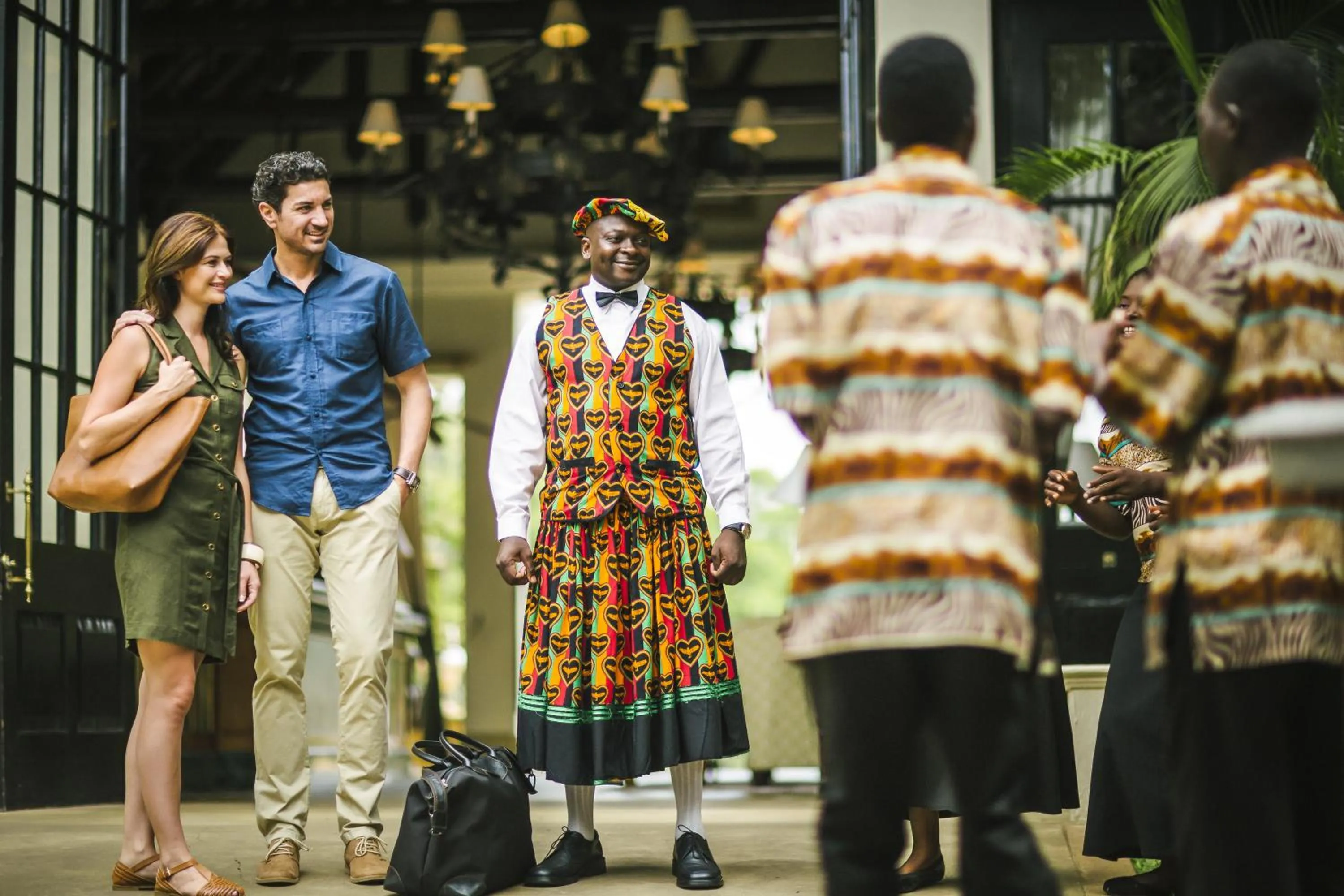 Staff in Royal Livingstone Hotel by Anantara