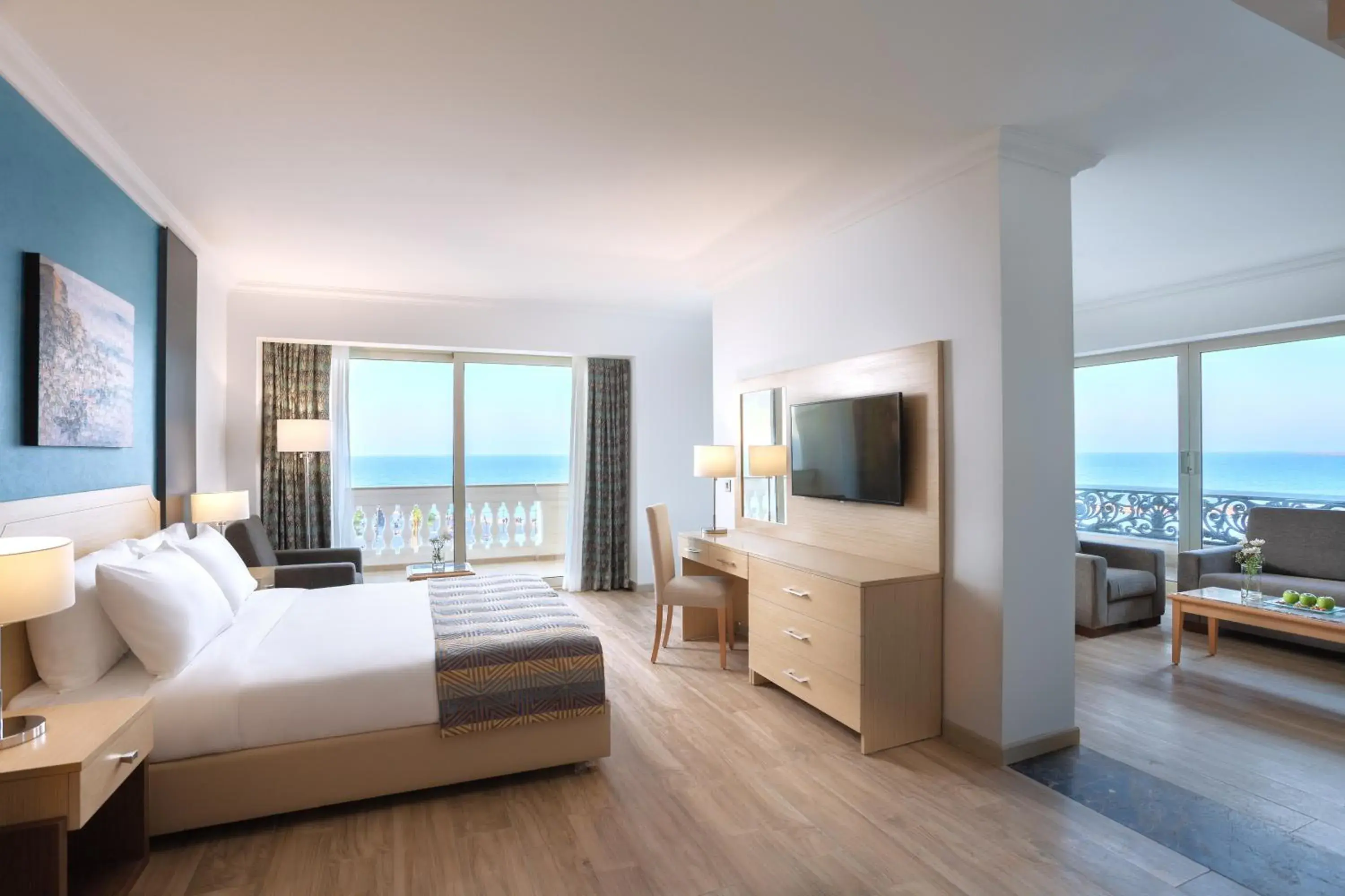 Photo of the whole room, Bed in Steigenberger Hotel El Lessan Photo of the whole room, Bed in Steigenberger Hotel El Lessan