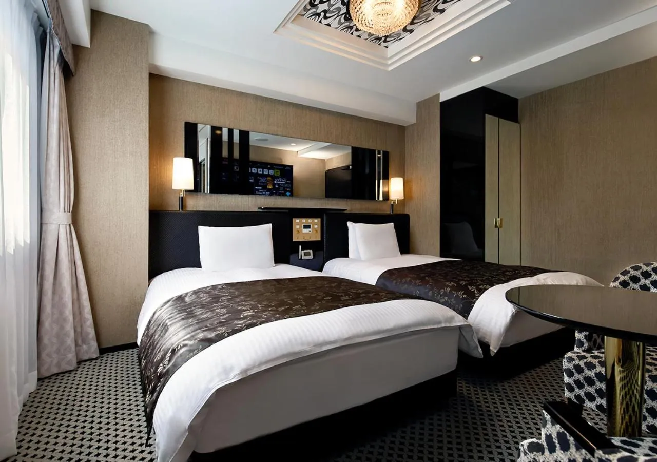 Bed in APA Hotel Saitama Higashimatsuyama Ekimae