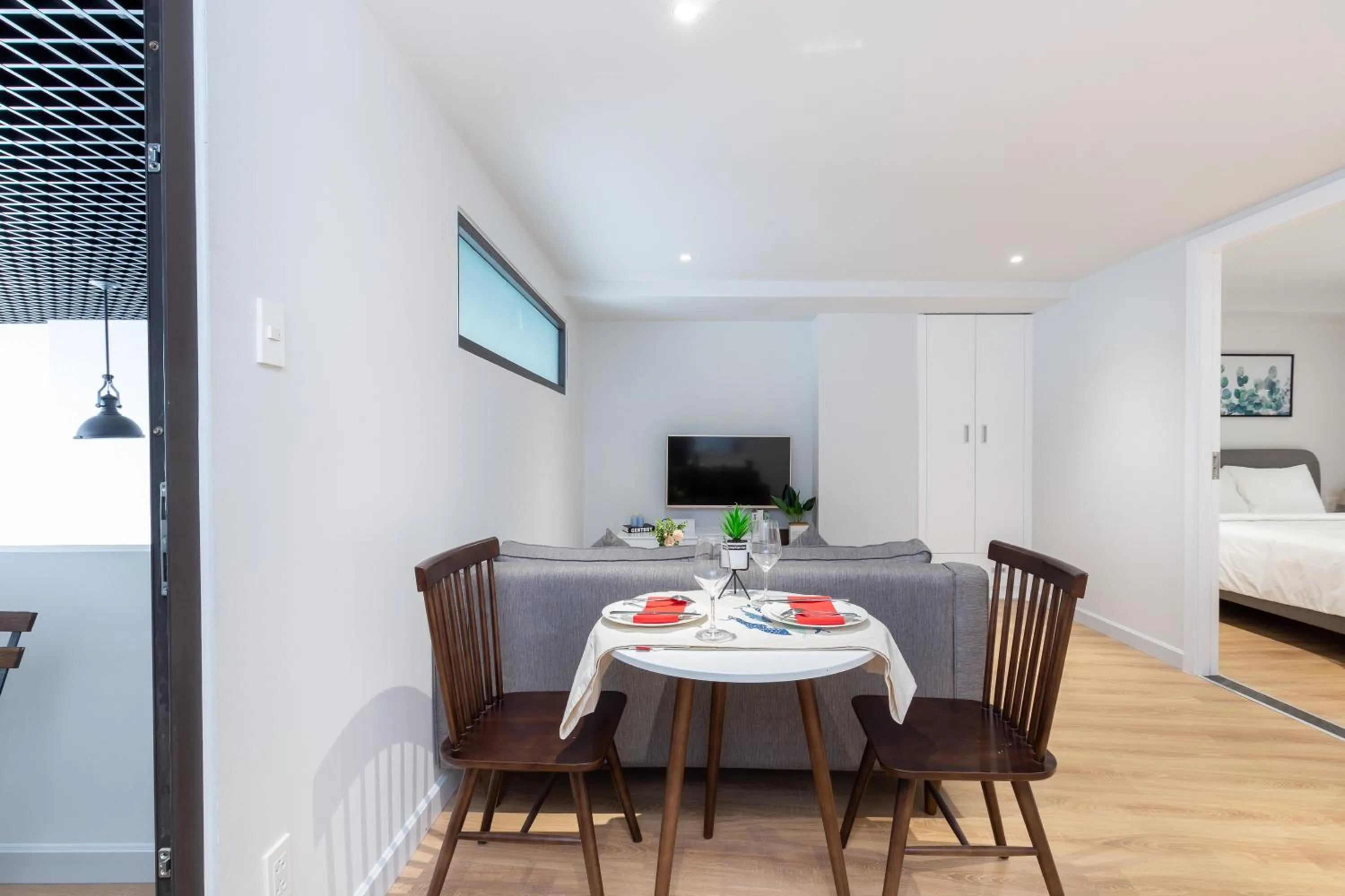 Dining area, Bed in Cozrum Homes - Premier Residence