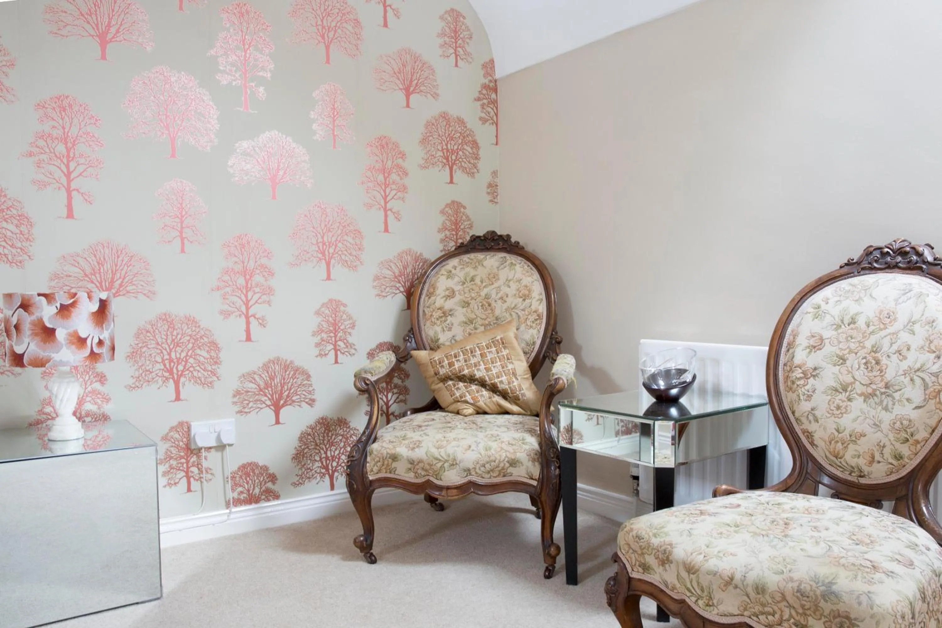 Seating area in Old Schoolhouse B and B