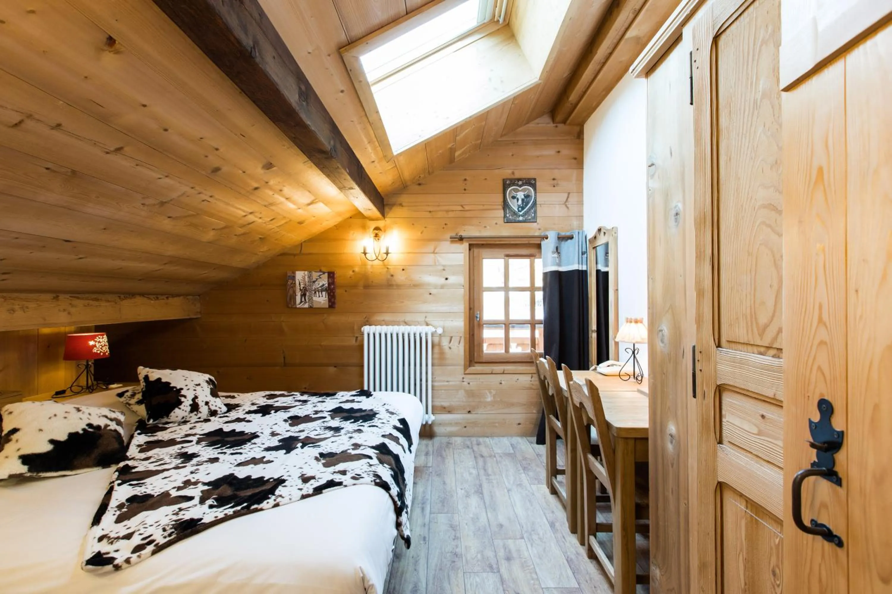 Bed in Les Chalets de La Griyotire