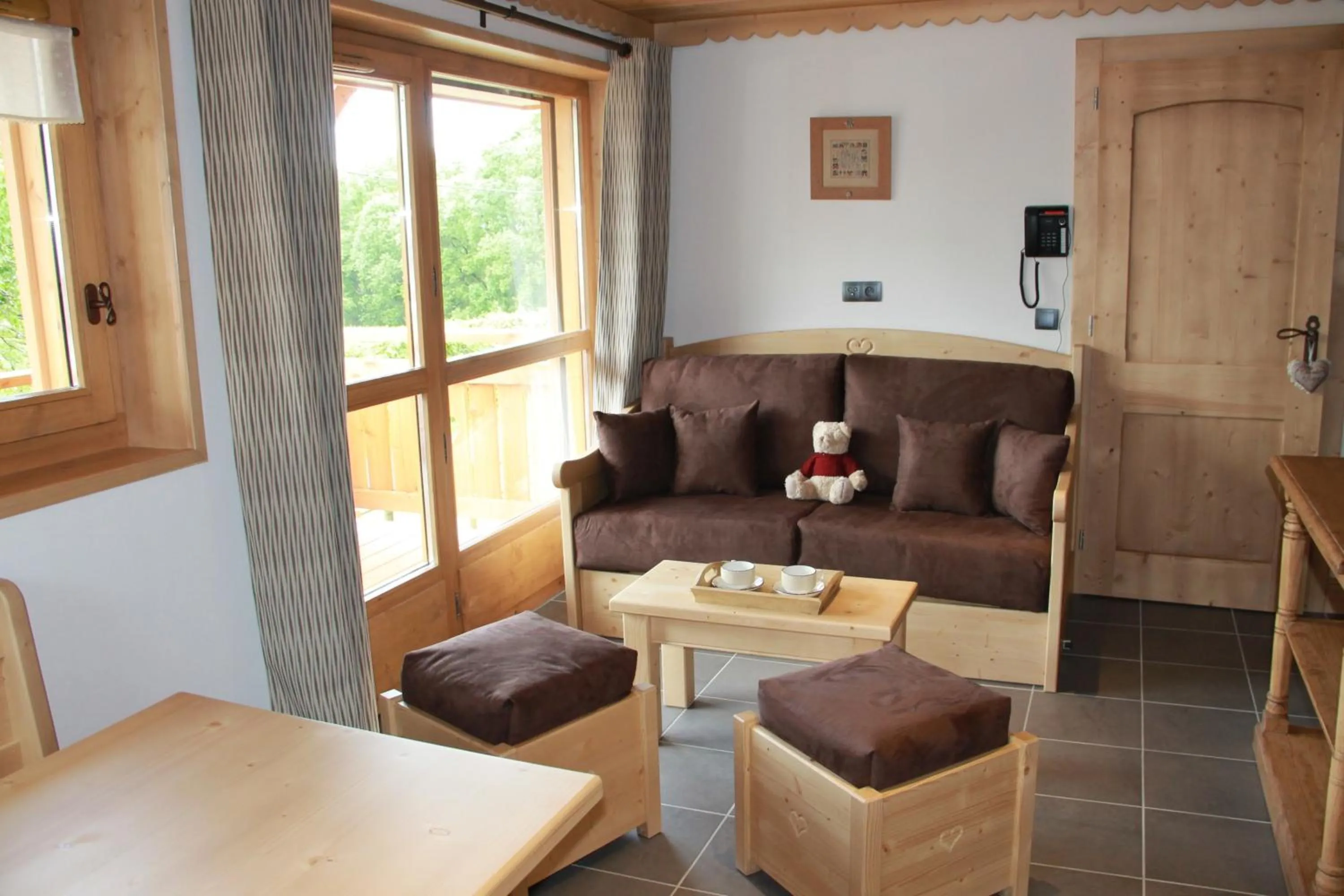Seating area in Les Chalets de La Griyotire