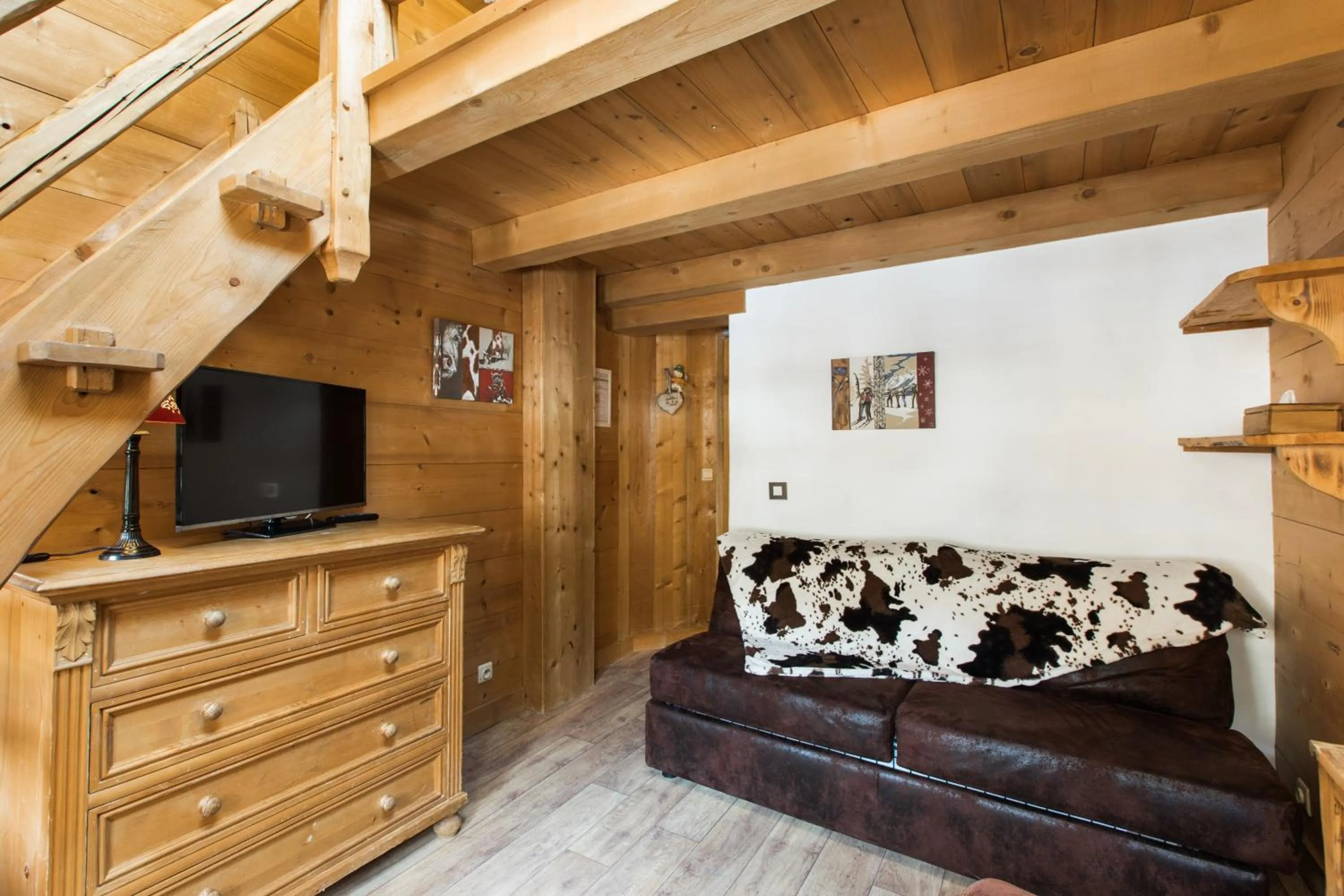Living room in Les Chalets de La Griyotire