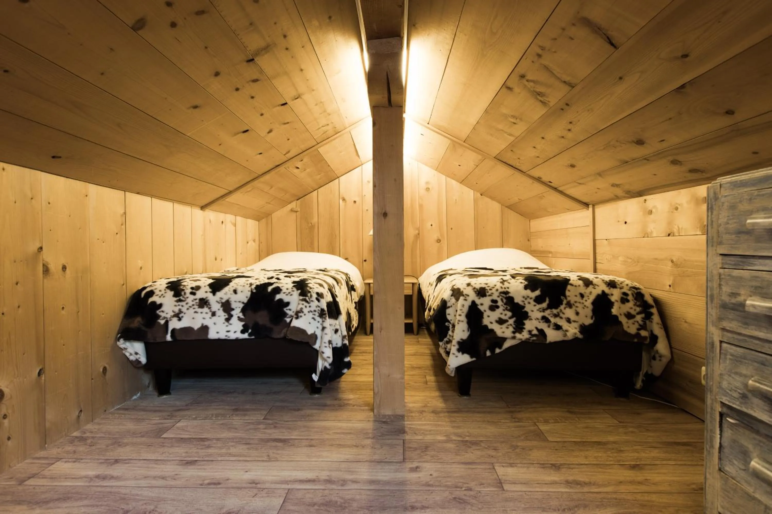Bed in Les Chalets de La Griyotire