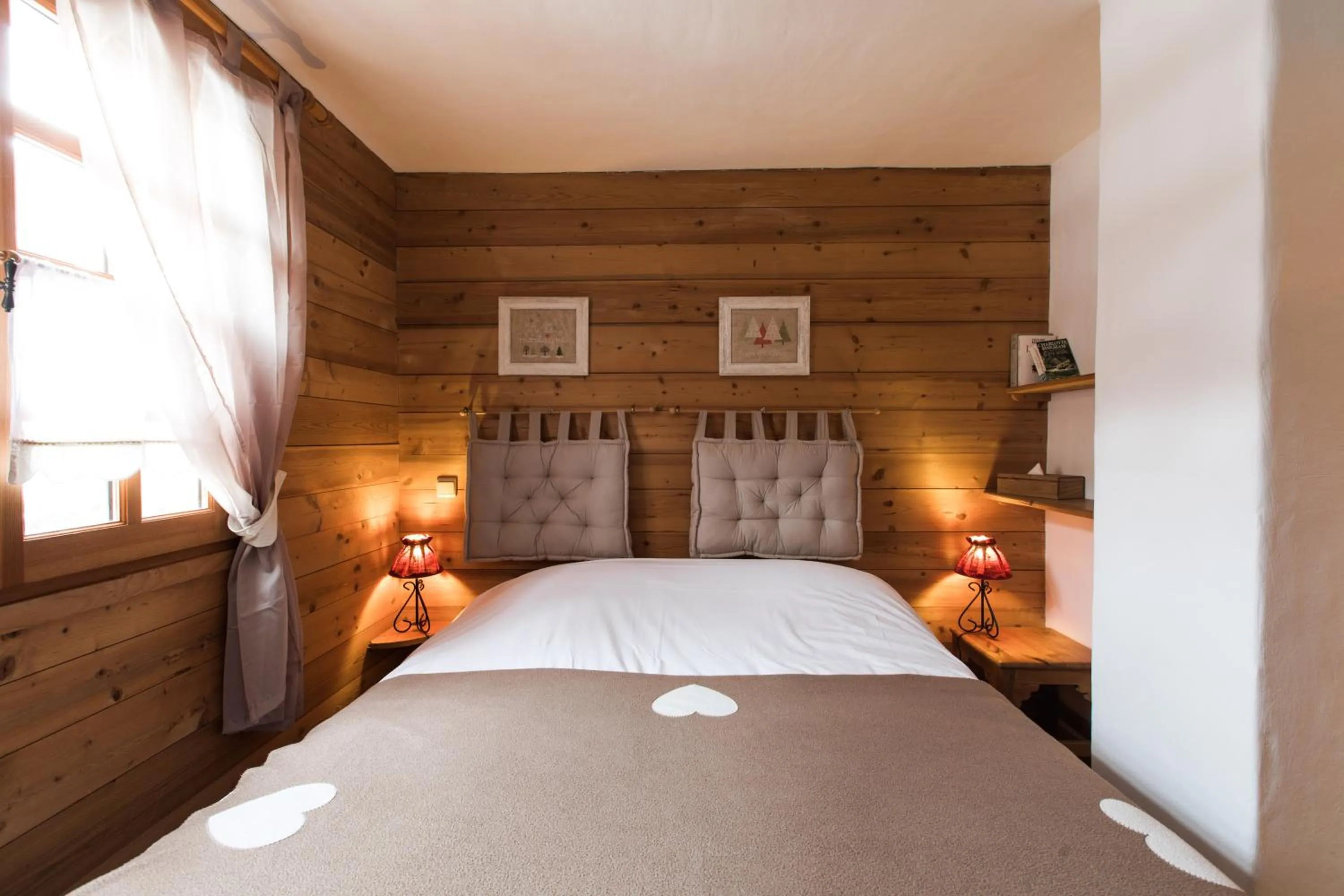 Bed in Les Chalets de La Griyotire