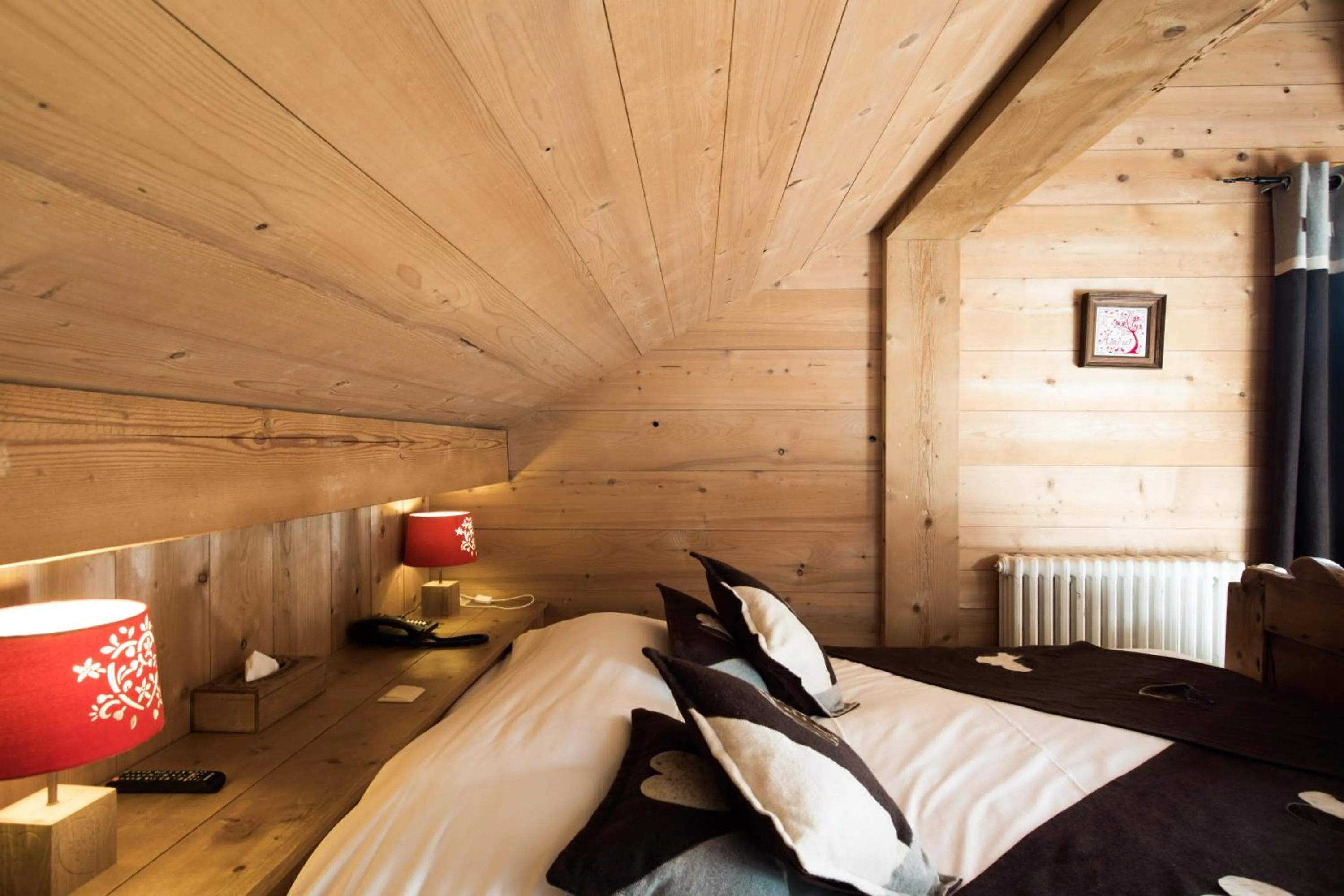 Bed in Les Chalets de La Griyotire