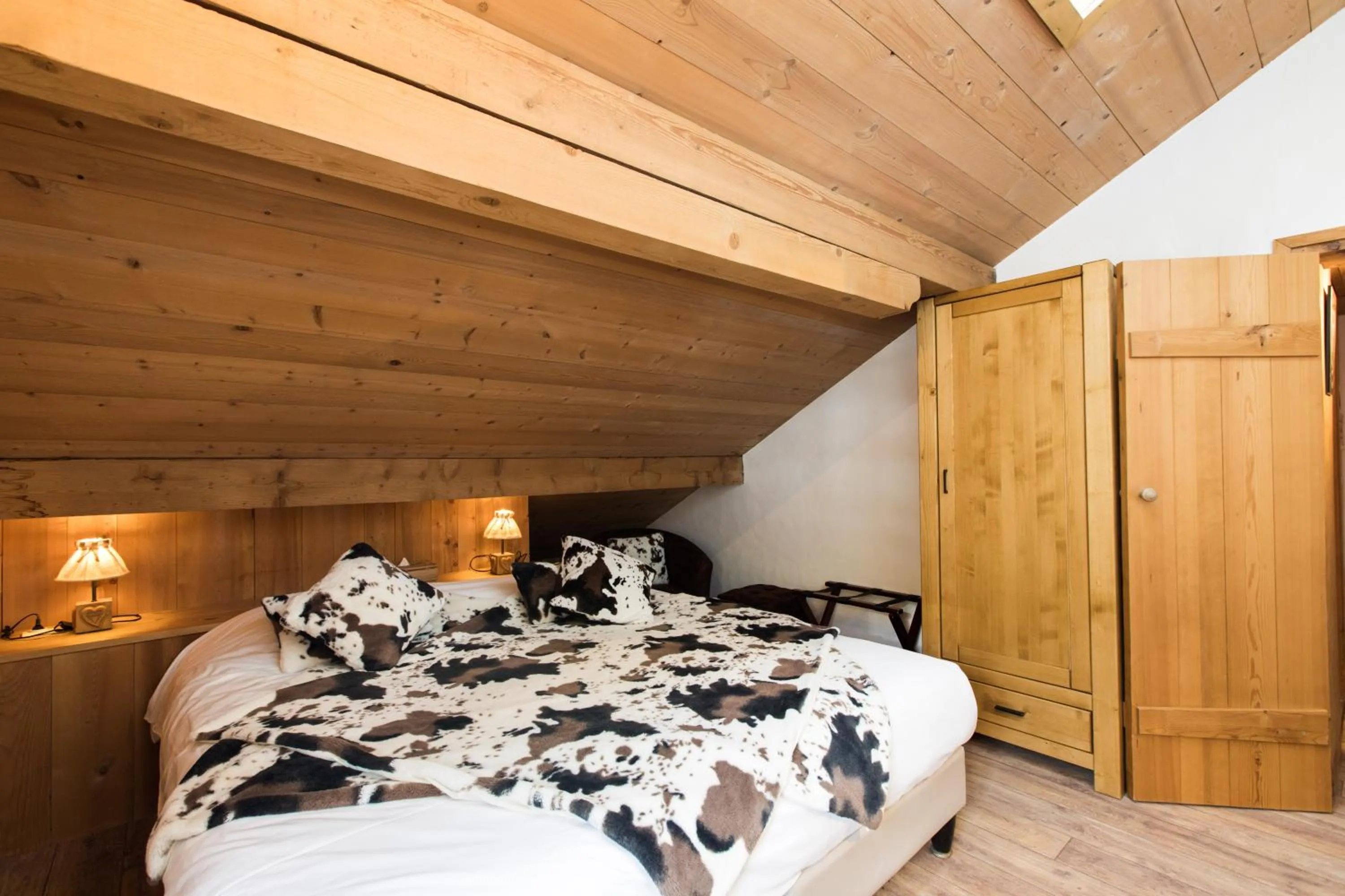 Bed in Les Chalets de La Griyotire
