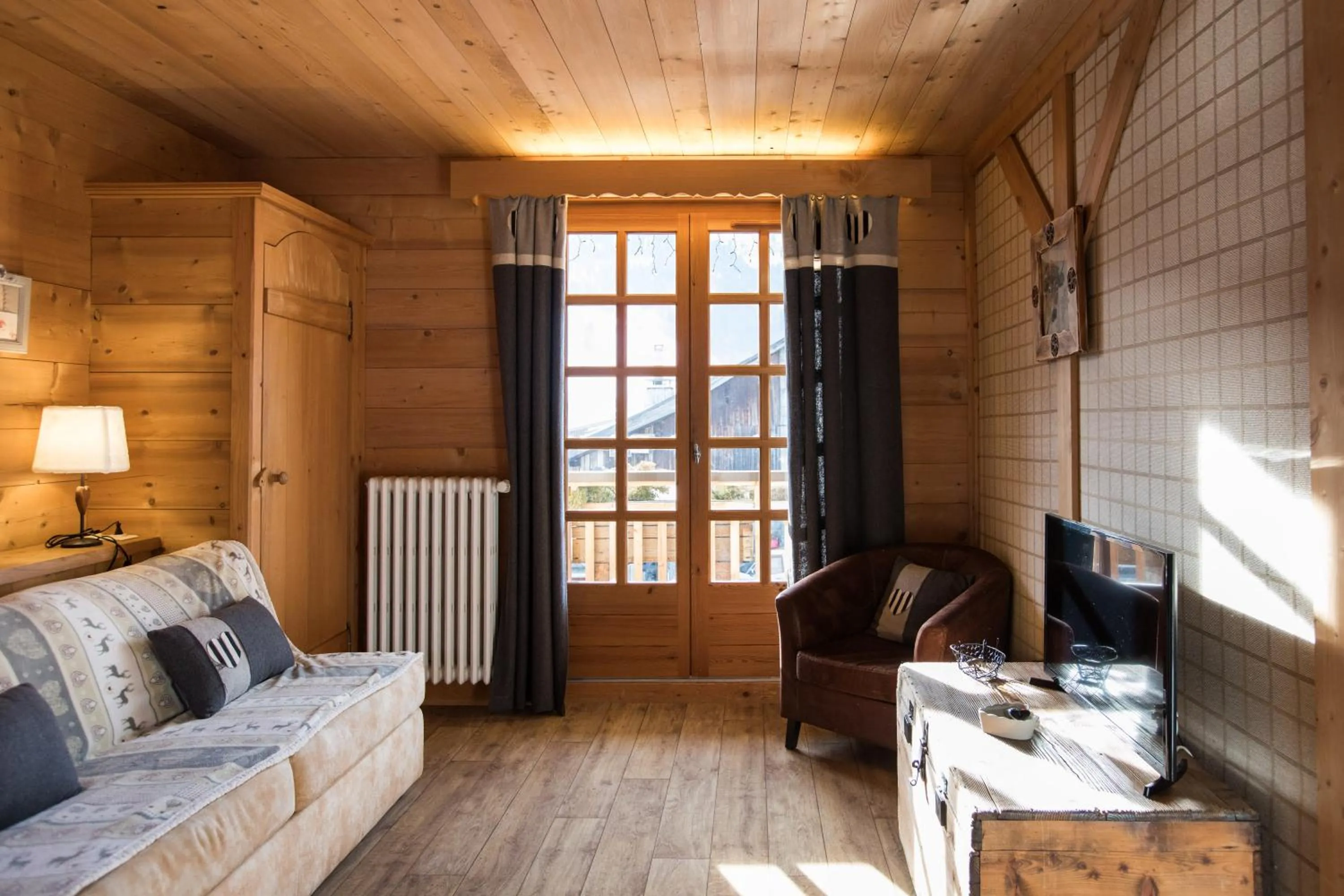 Living room in Les Chalets de La Griyotire