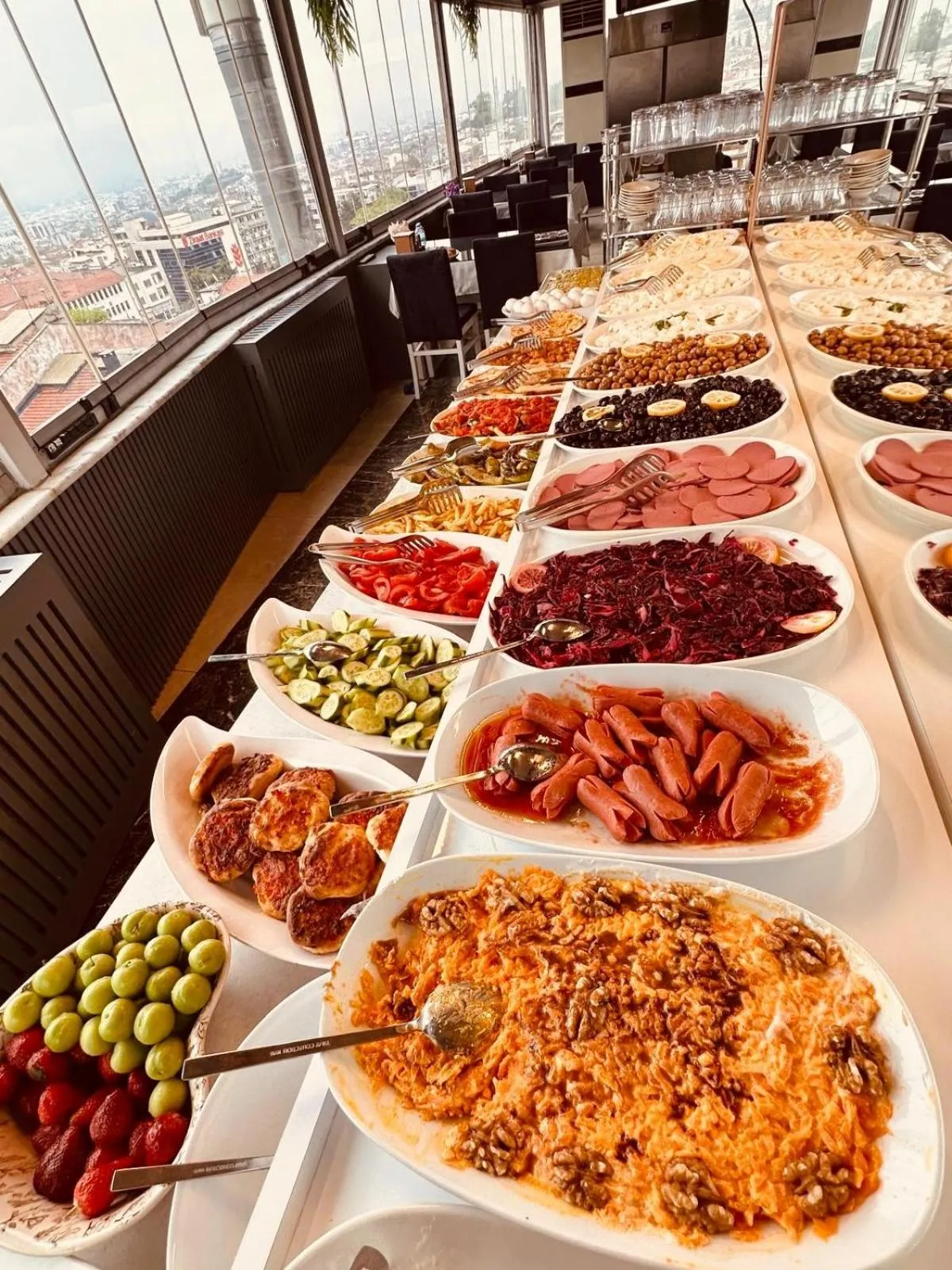 Buffet breakfast in Grand Heykel Hotel