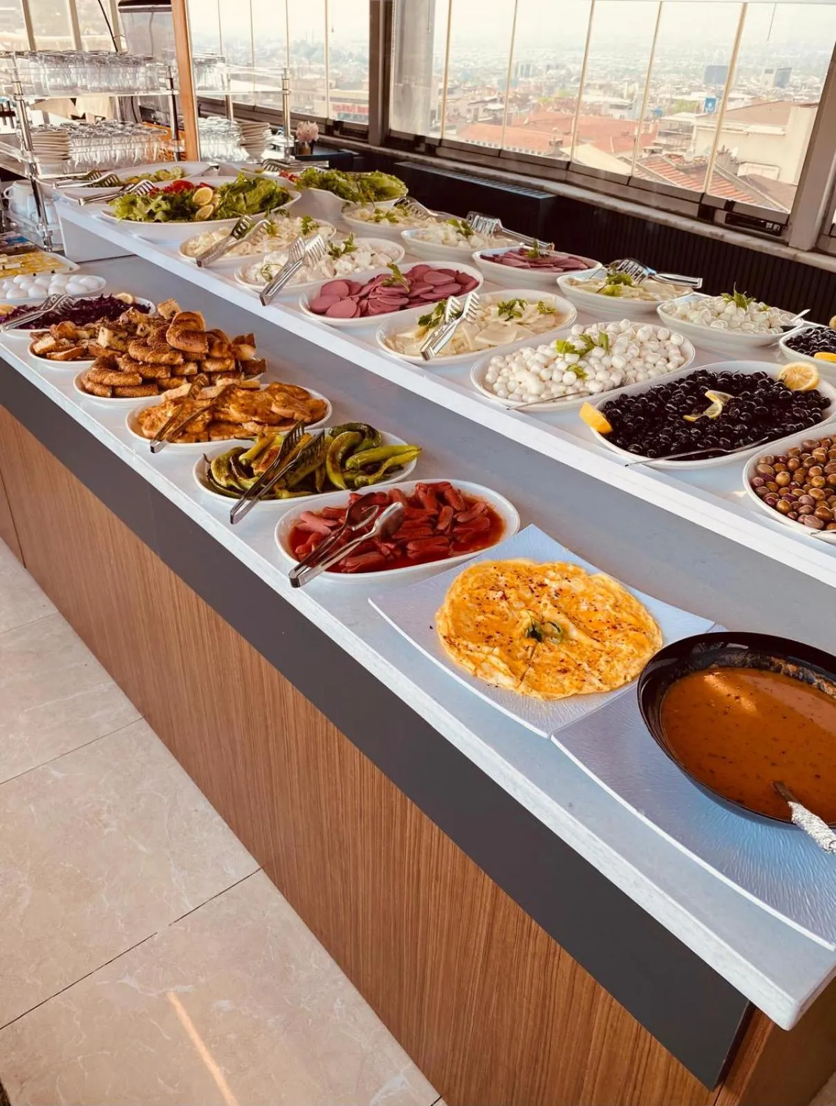 Buffet breakfast in Grand Heykel Hotel