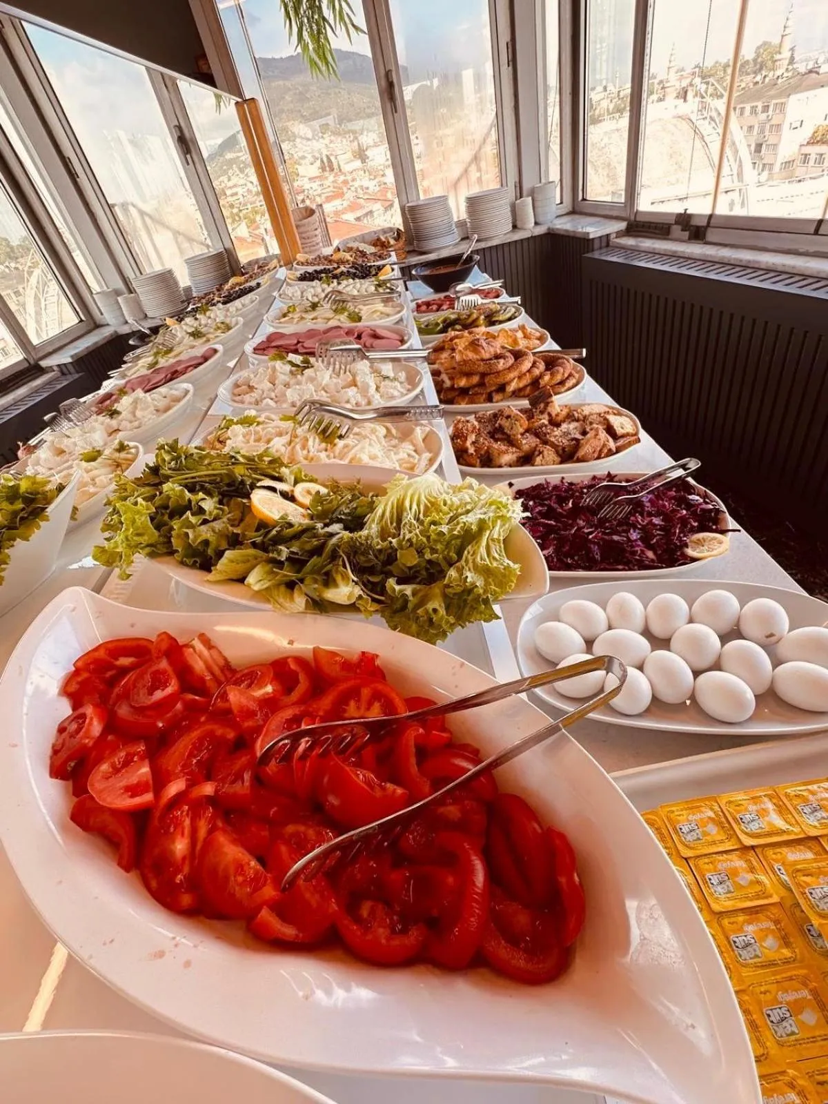 Buffet breakfast in Grand Heykel Hotel