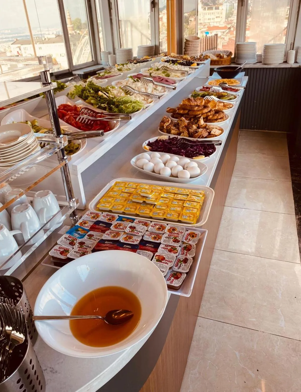 Buffet breakfast in Grand Heykel Hotel