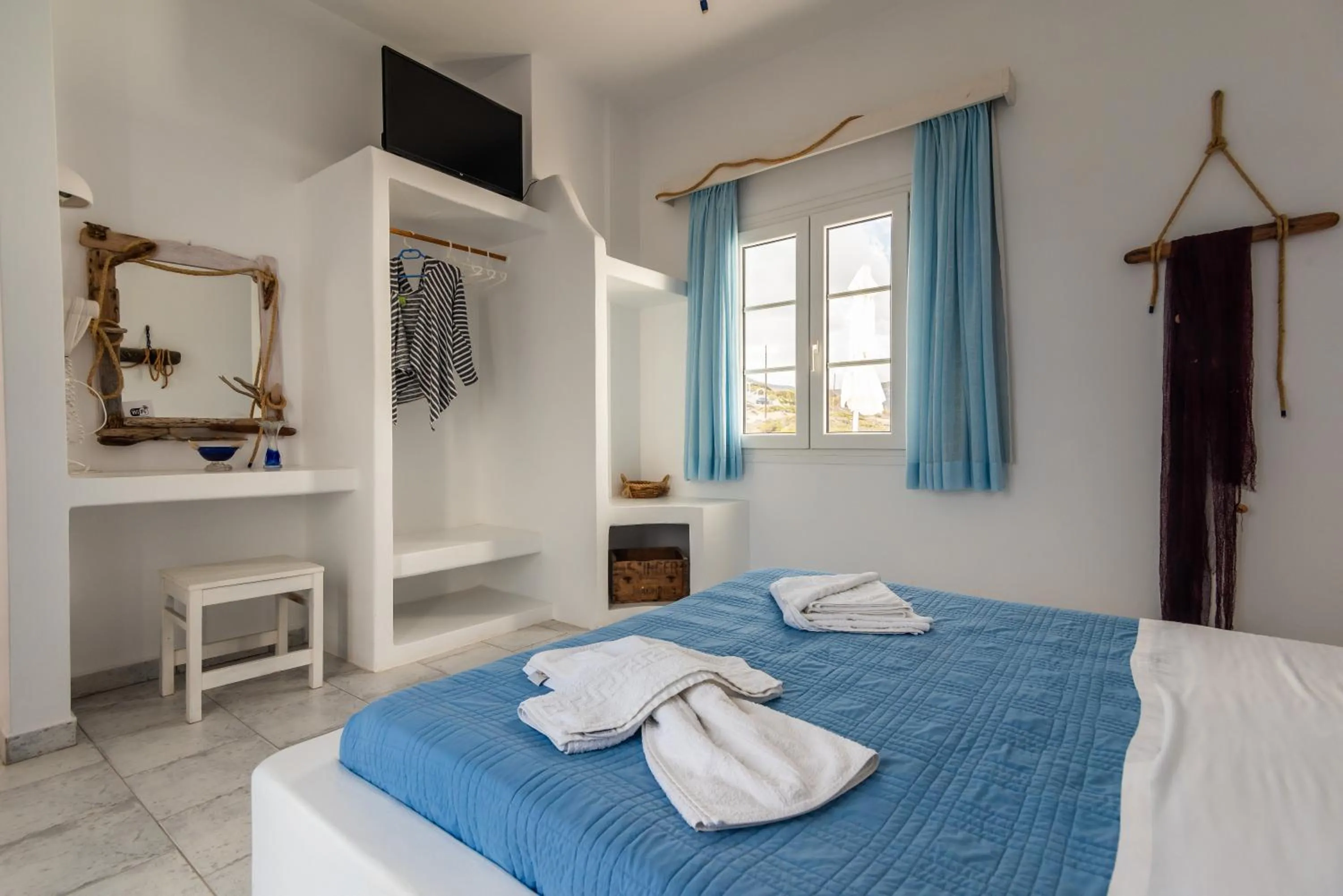 Bedroom, Bed in Polyegos View