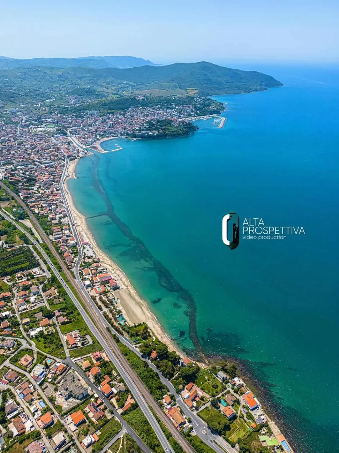 Bird's eye view in Una terrazza sul mare