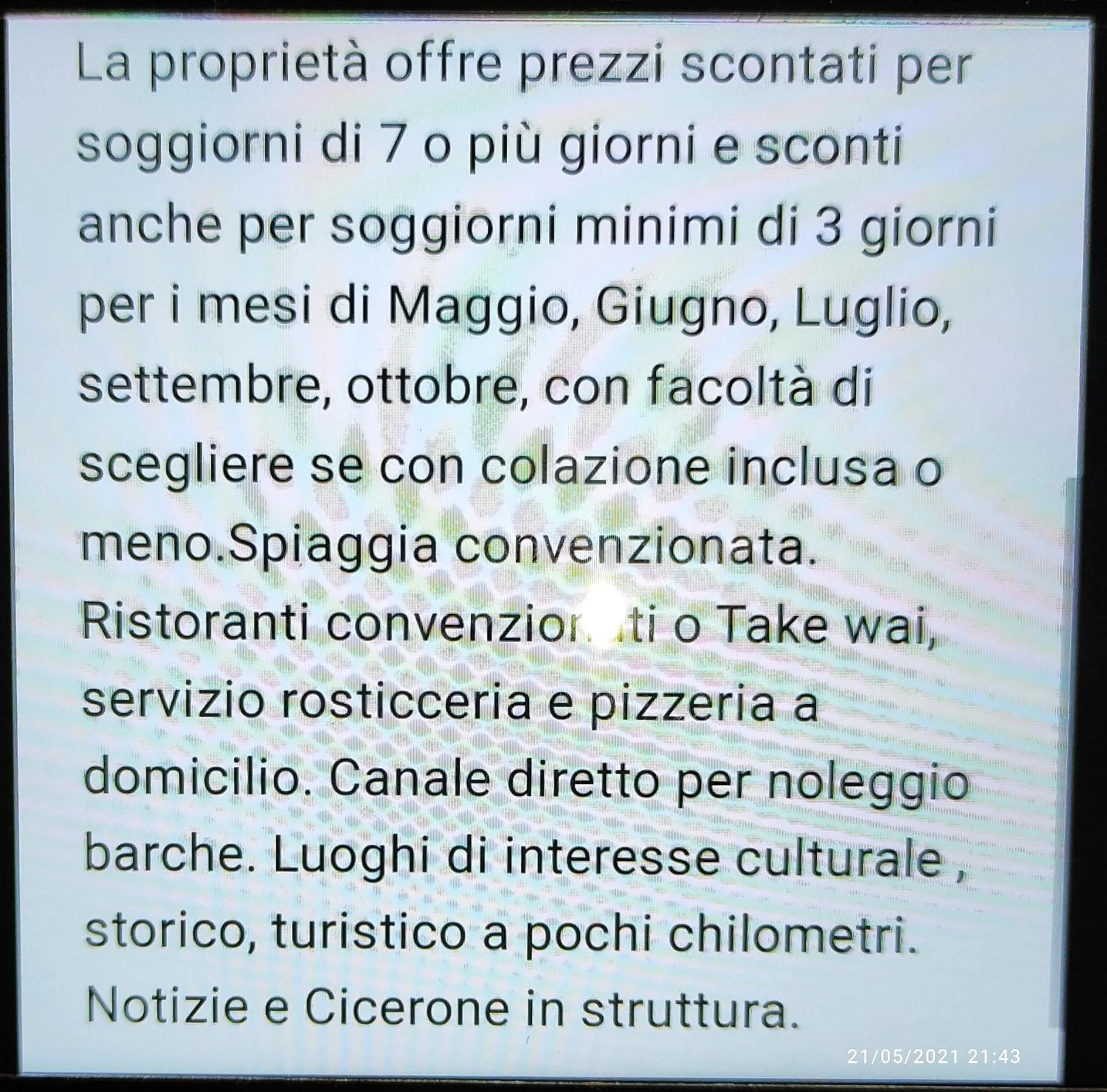 Una terrazza sul mare