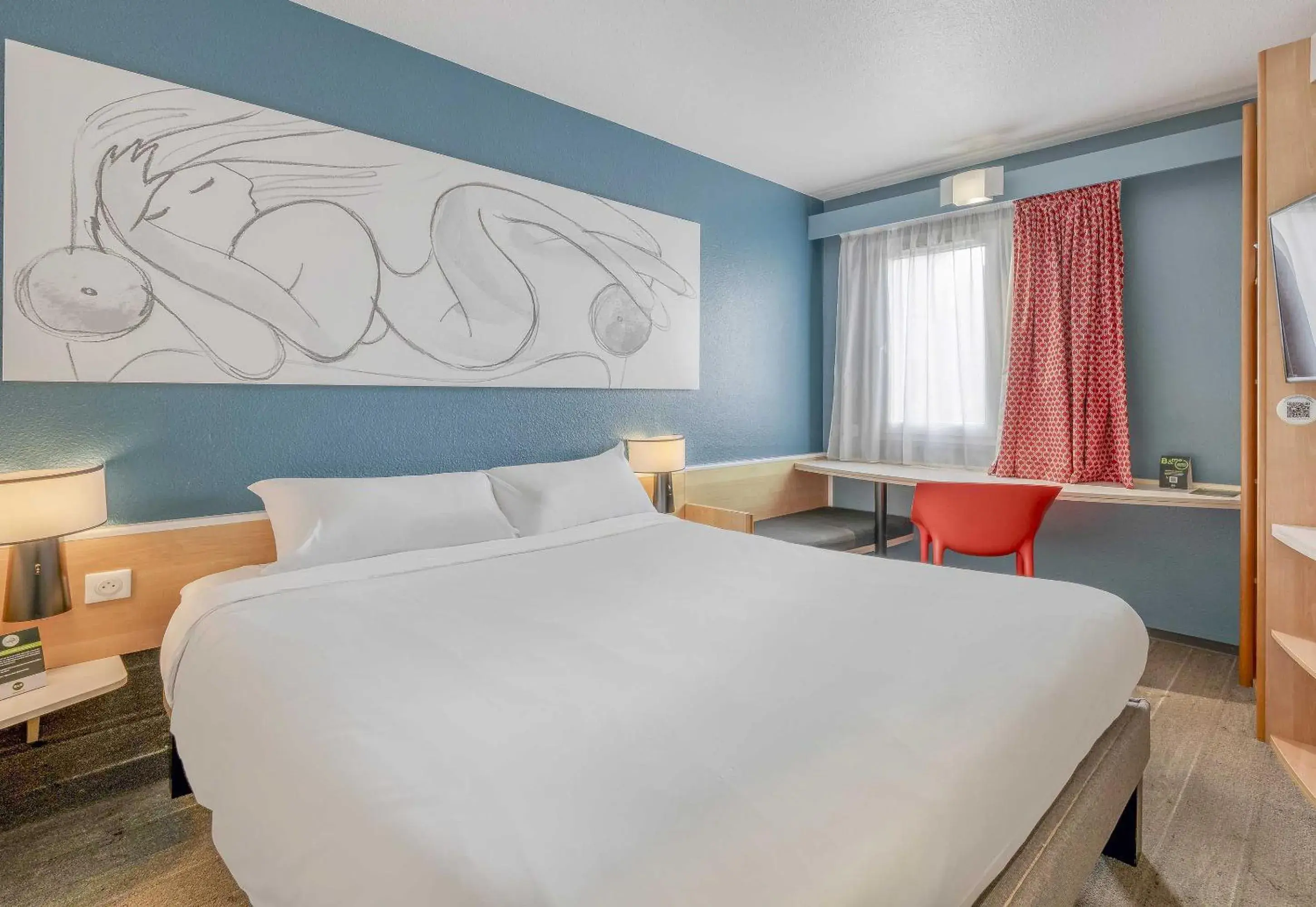 Bed in ibis Bordeaux Mérignac Bed in ibis Bordeaux Mérignac