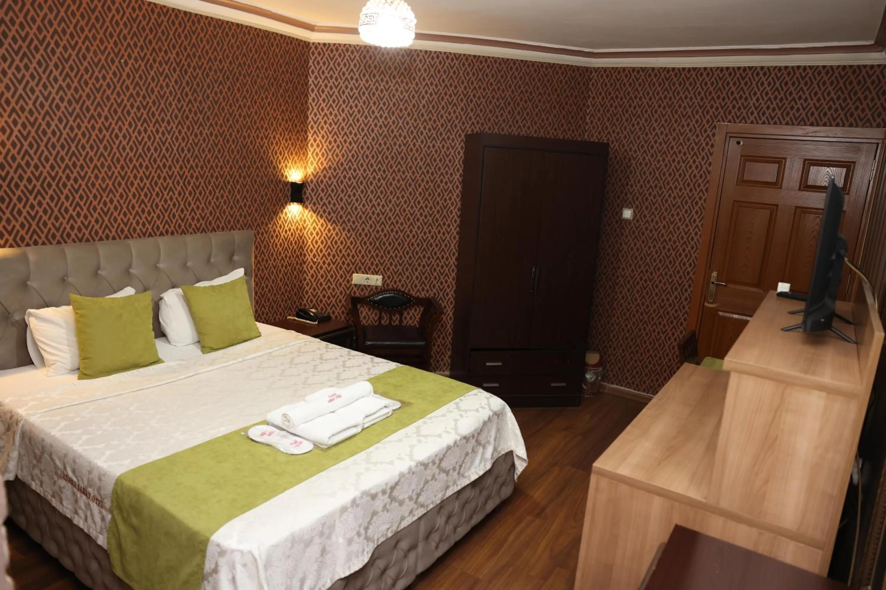 Bed in Adana Saray Hotel