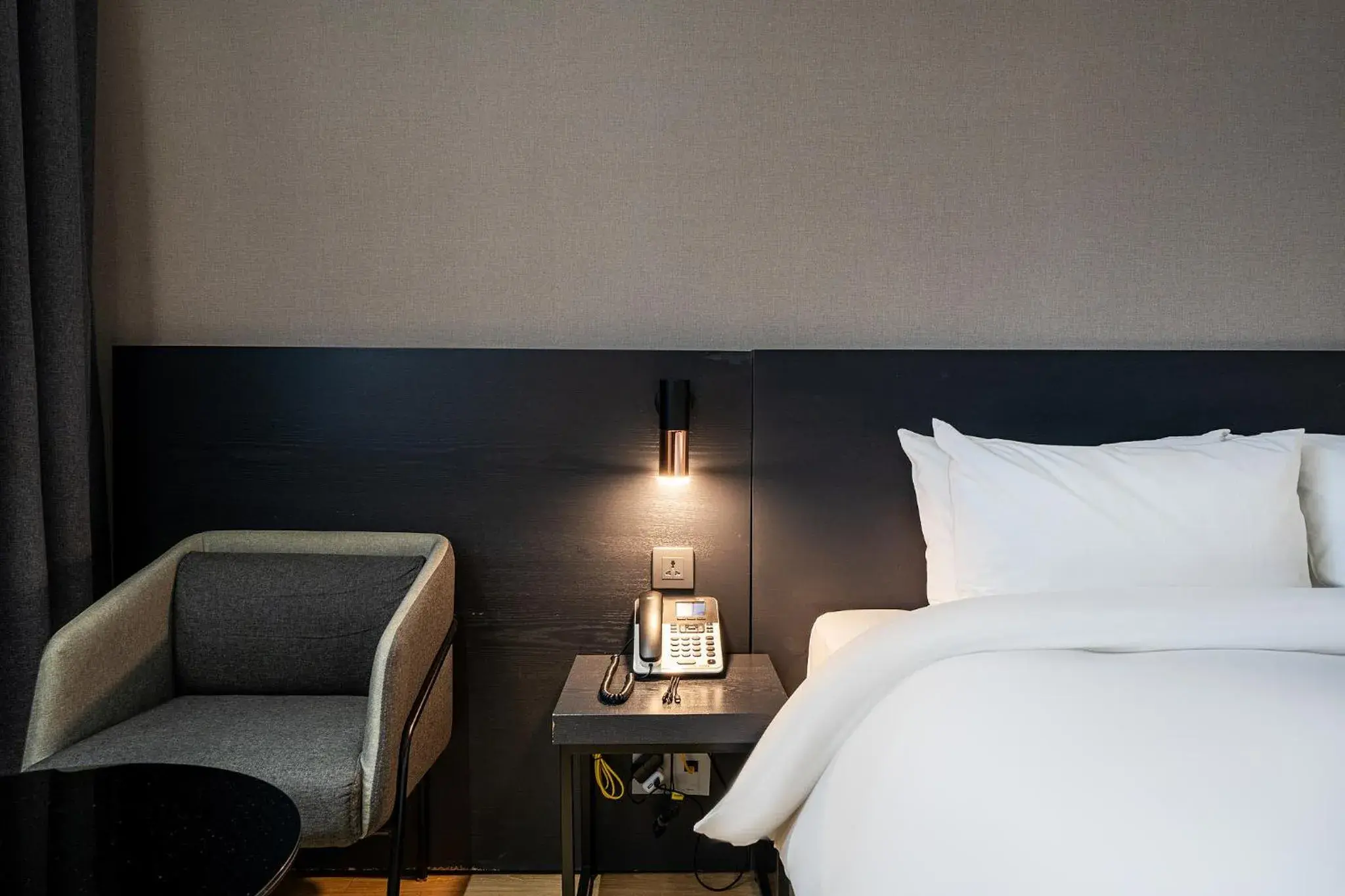 Bed in Rivertain Hotel Gyeongju Bed in Rivertain Hotel Gyeongju