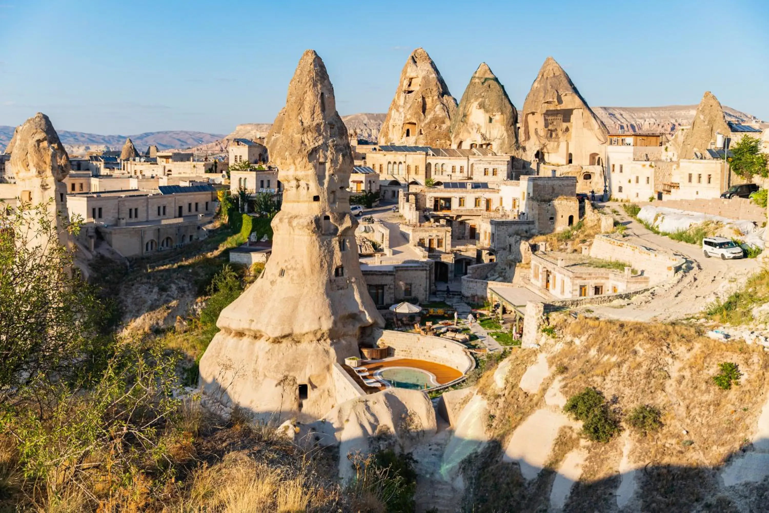 Bird's eye view in Aza Cave Cappadocia Adult Hotel Bird's eye view in Aza Cave Cappadocia Adult Hotel