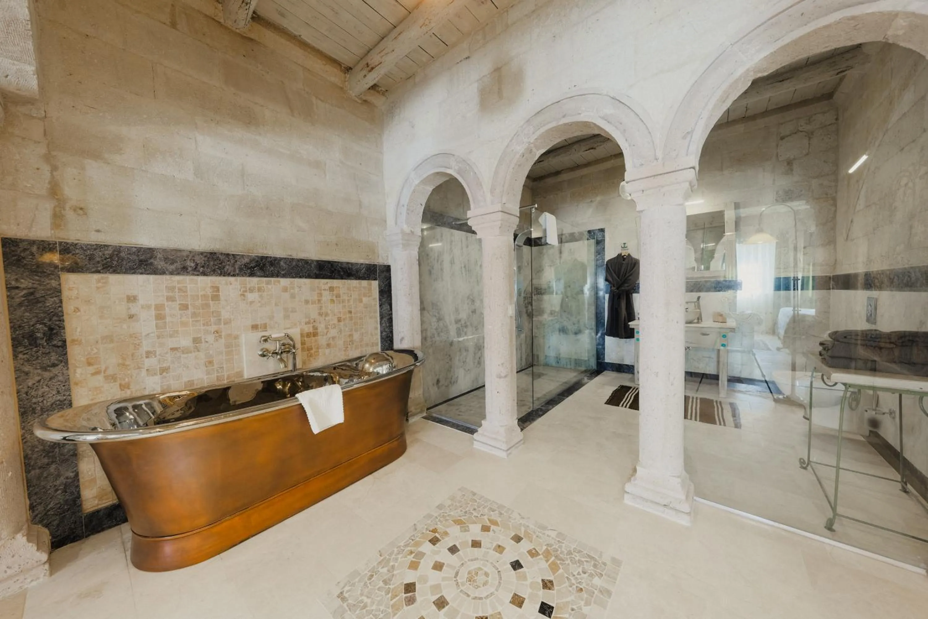 Bath in Aza Cave Cappadocia Adult Hotel