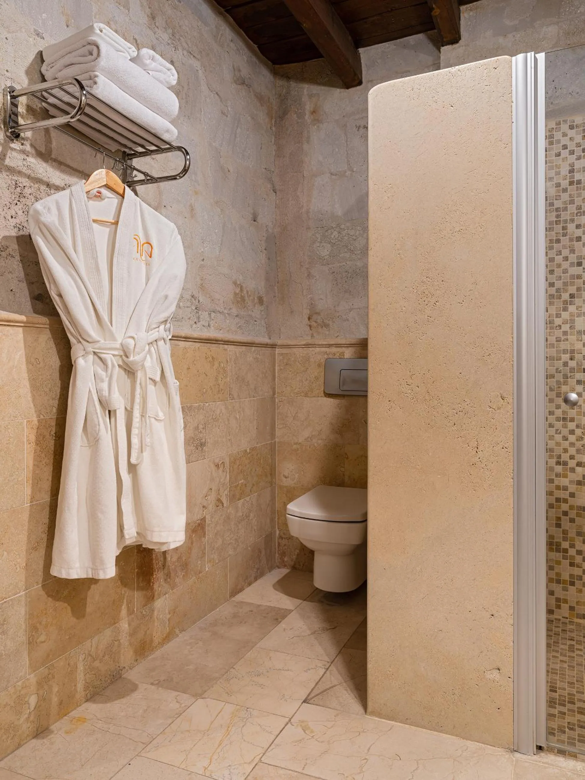 Shower in Aza Cave Cappadocia Adult Hotel