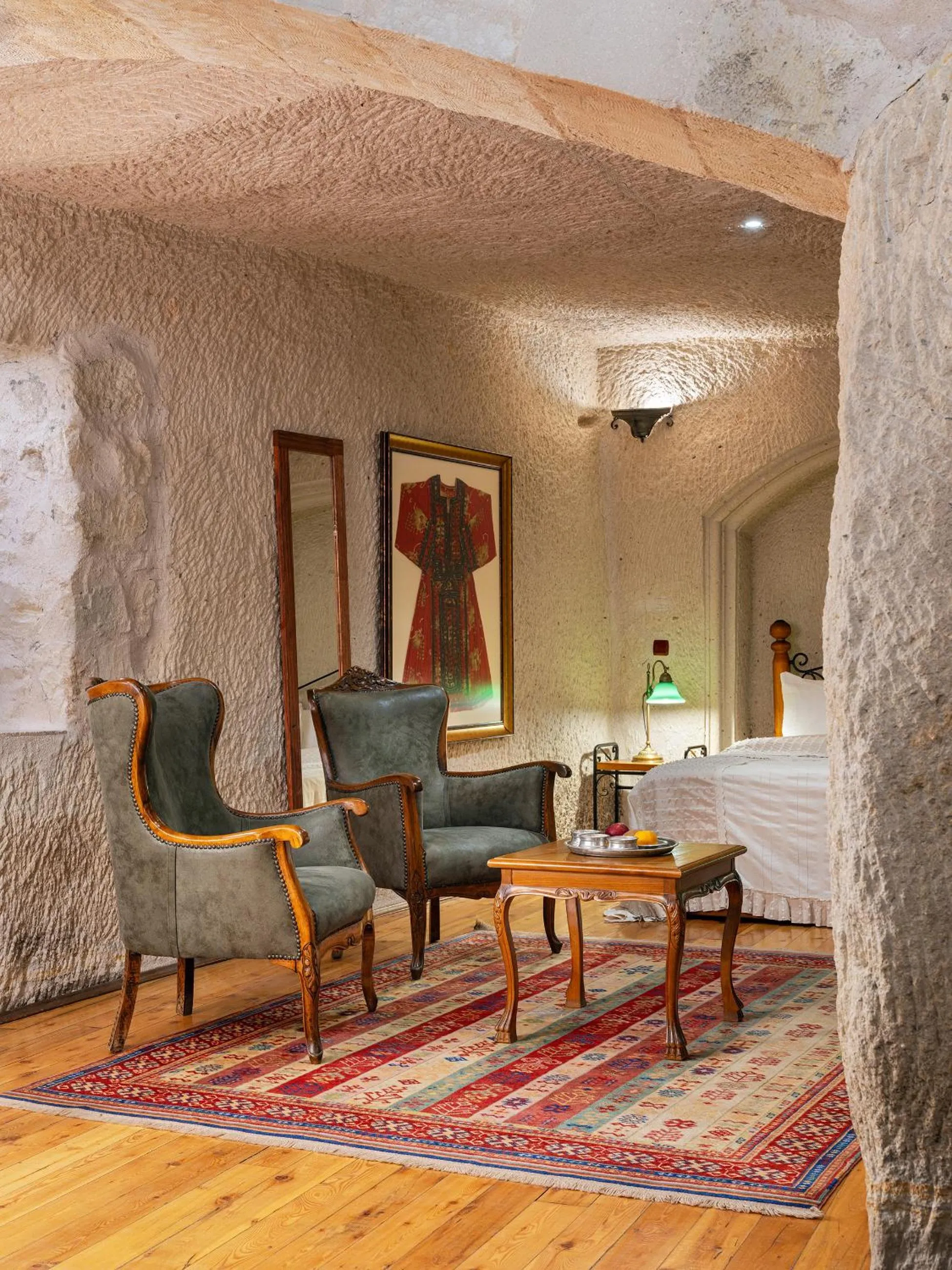 Seating area in Aza Cave Cappadocia Adult Hotel