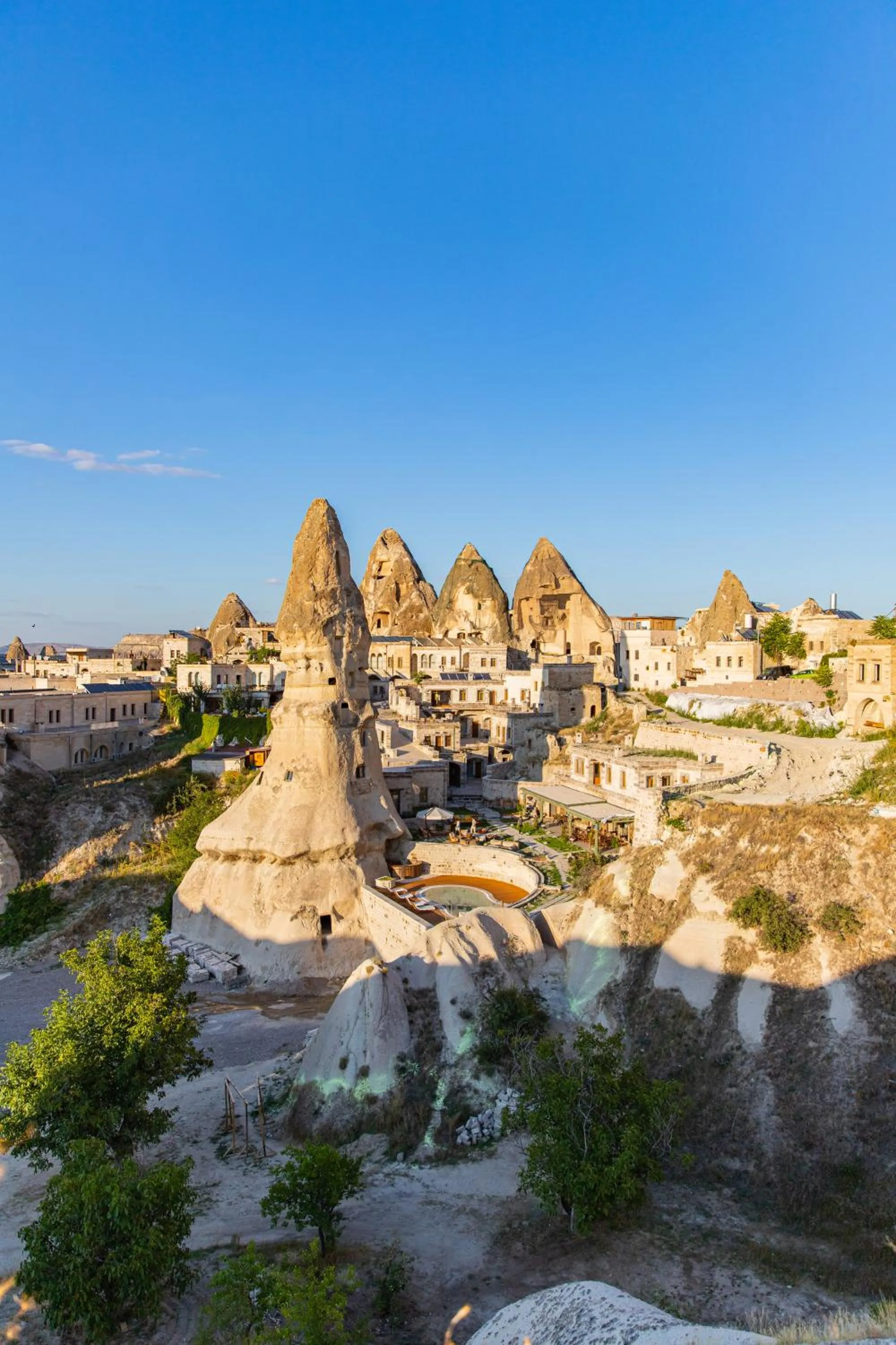 Bird's eye view in Aza Cave Cappadocia Adult Hotel