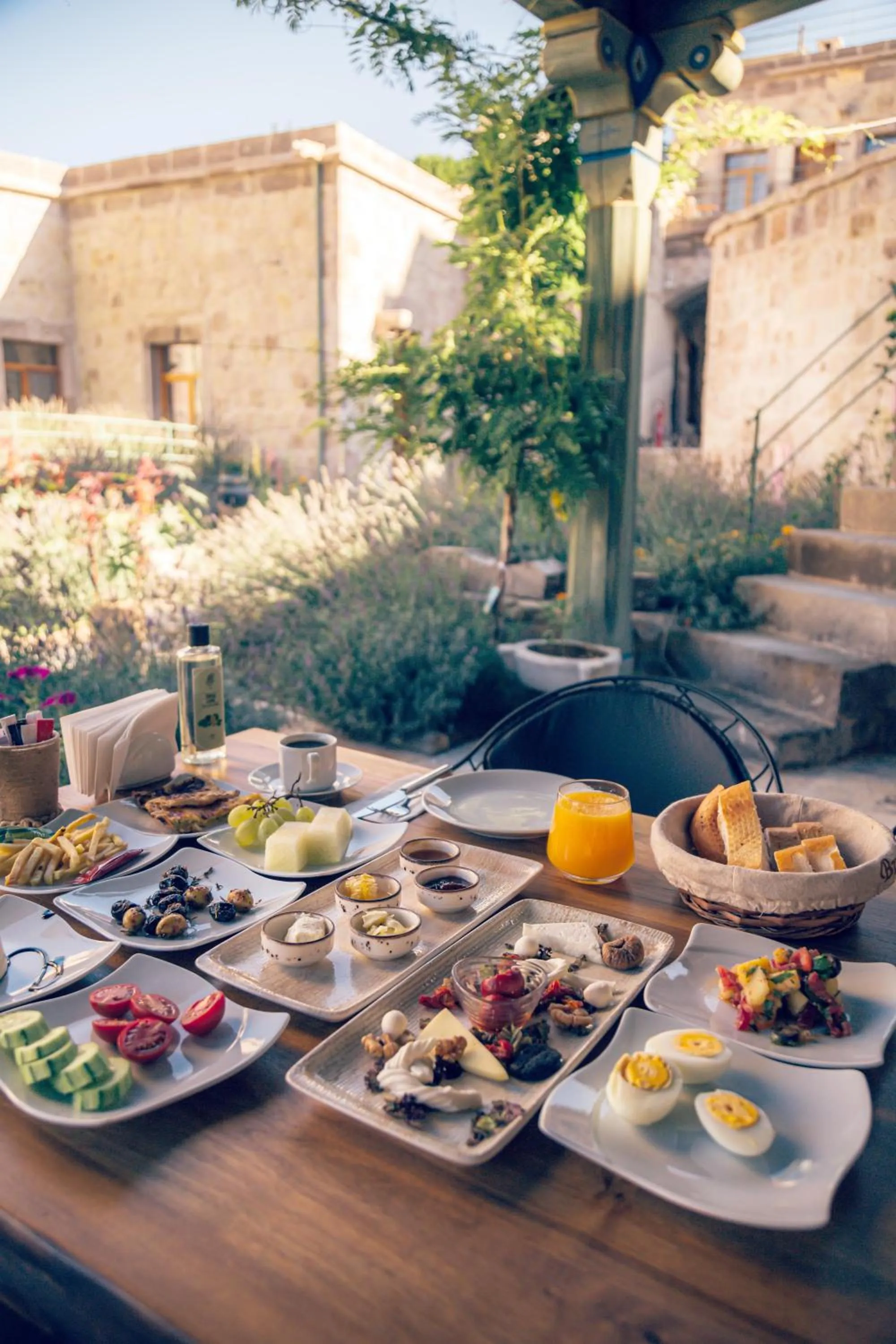 Breakfast in Aza Cave Cappadocia Adult Hotel