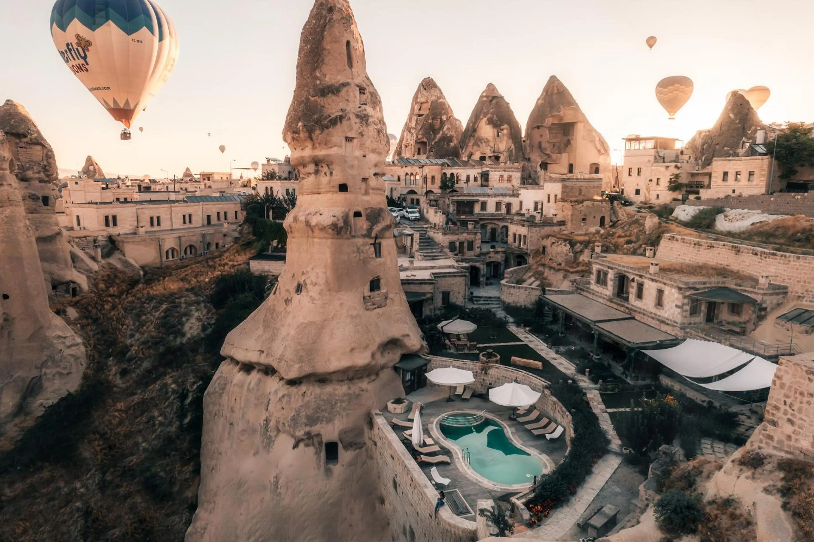 City view in Aza Cave Cappadocia Adult Hotel