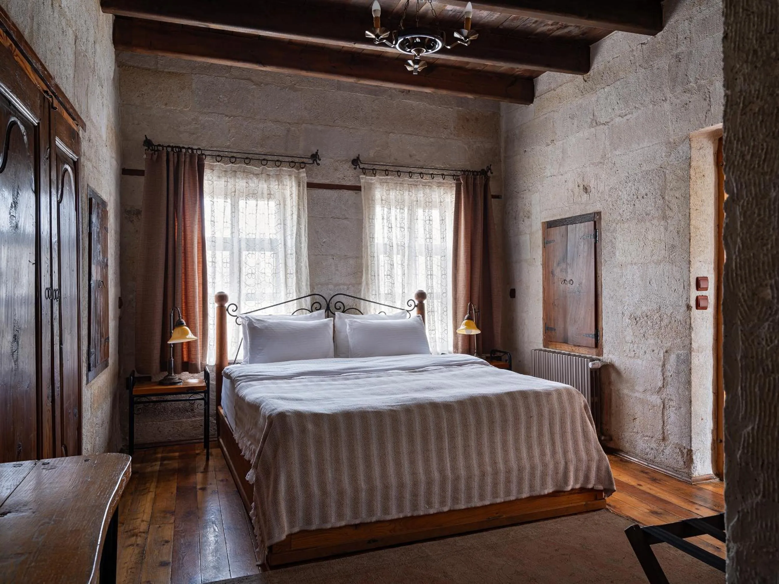 Bed in Aza Cave Cappadocia Adult Hotel