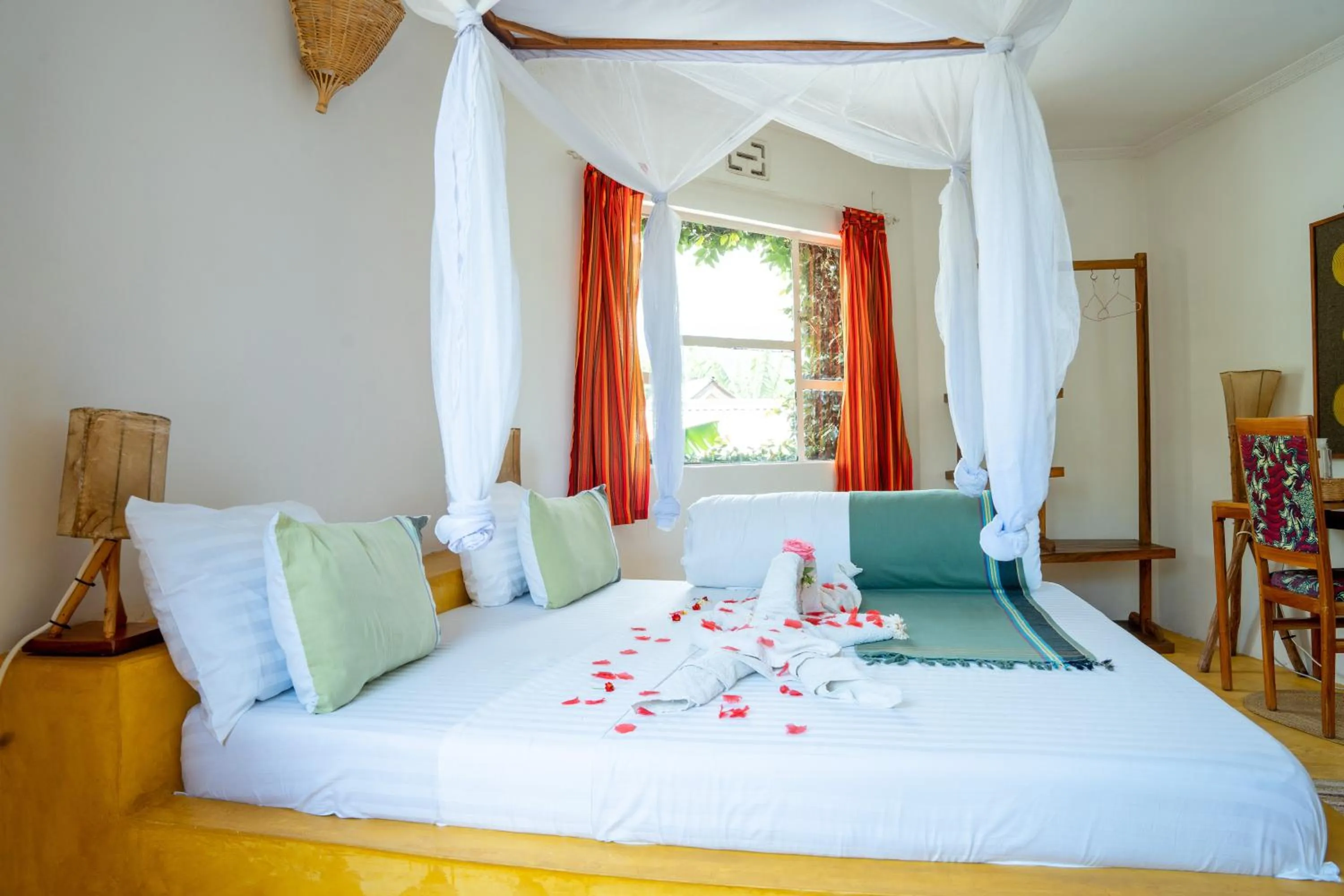 Bed in Dan Stam Hotel