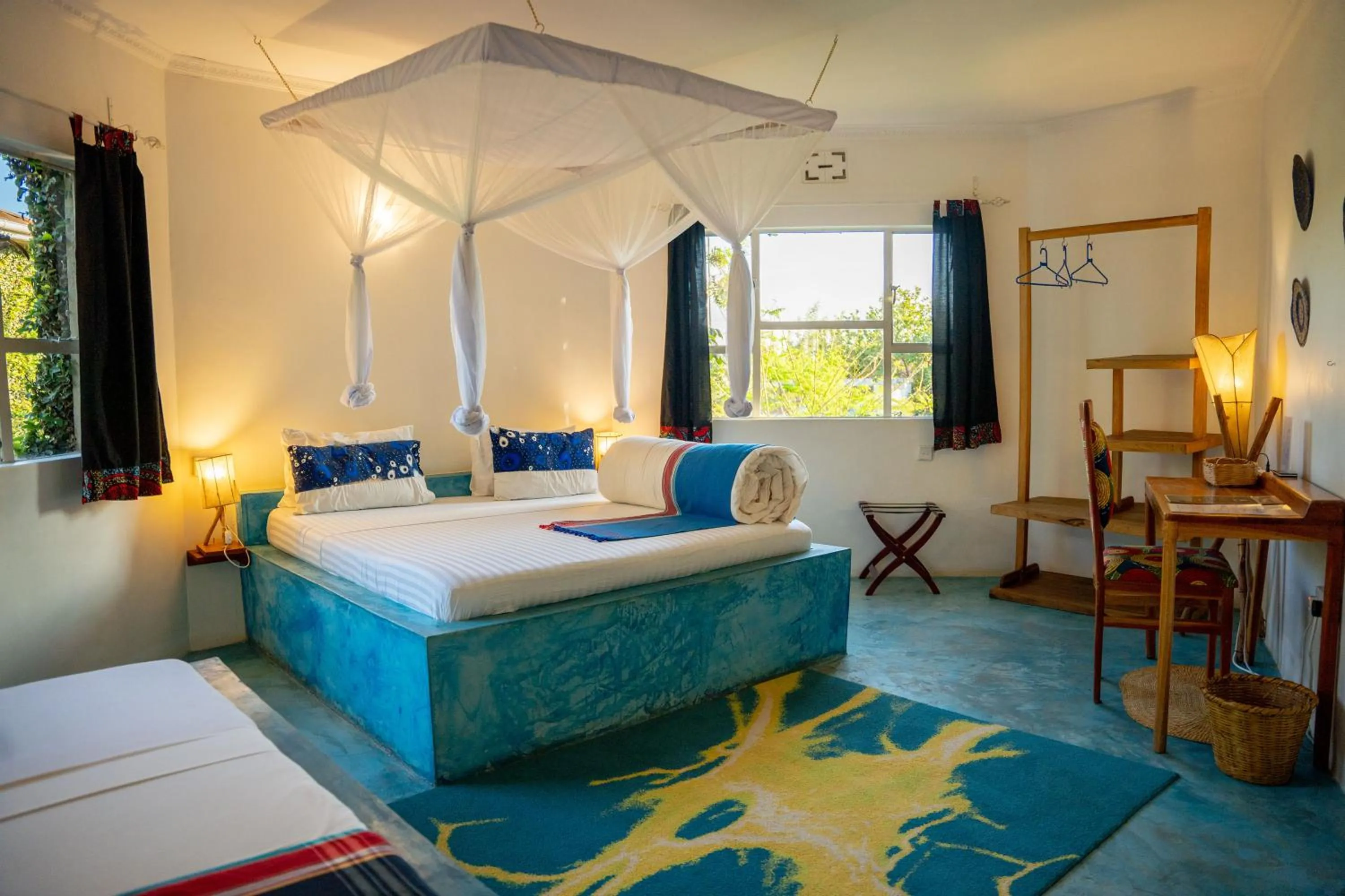 Bed in Dan Stam Hotel