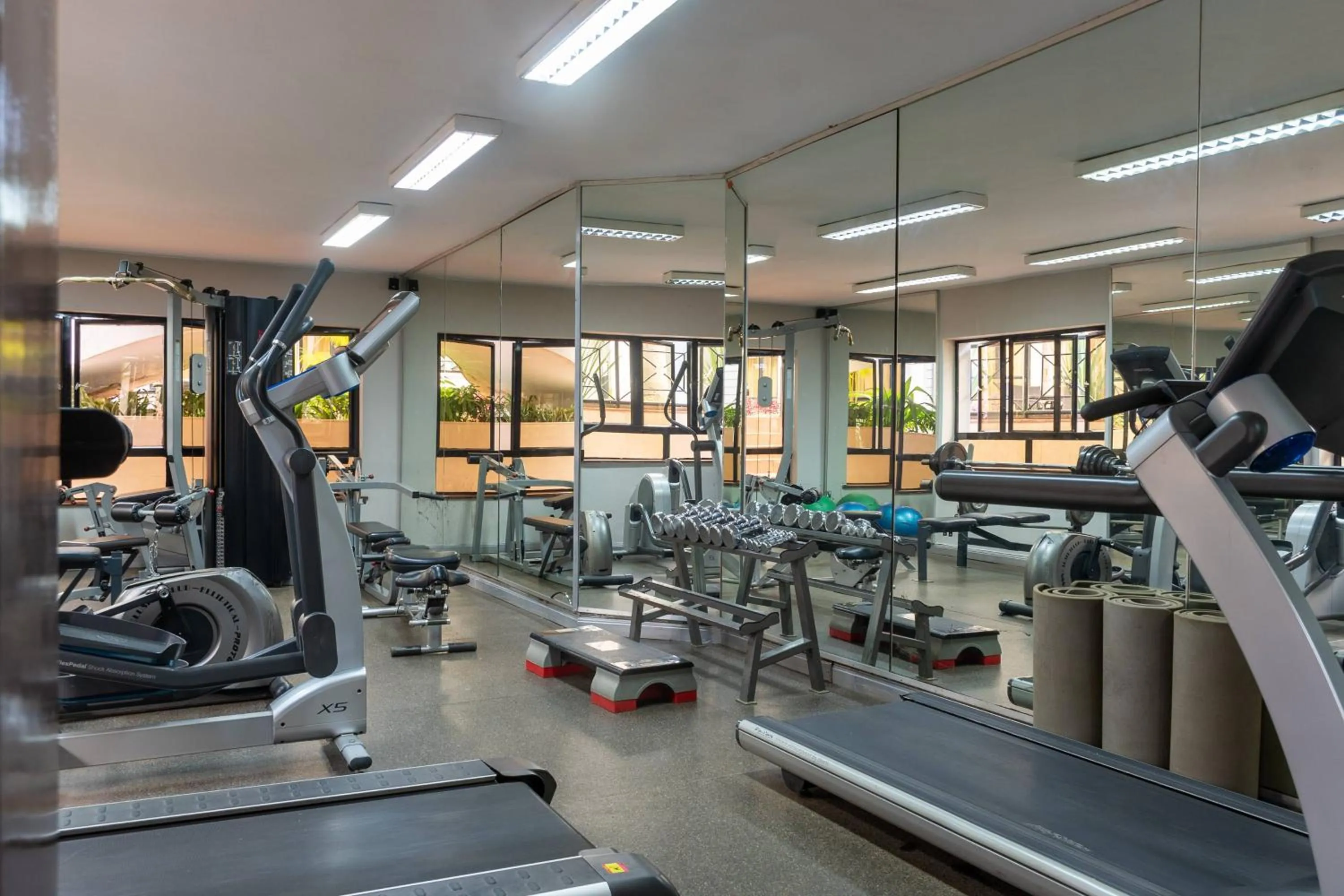 Fitness centre/facilities in CySuites Apartment Hotel