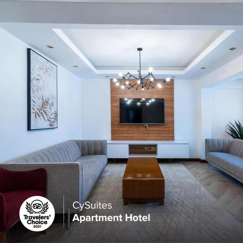 Living room in CySuites Apartment Hotel