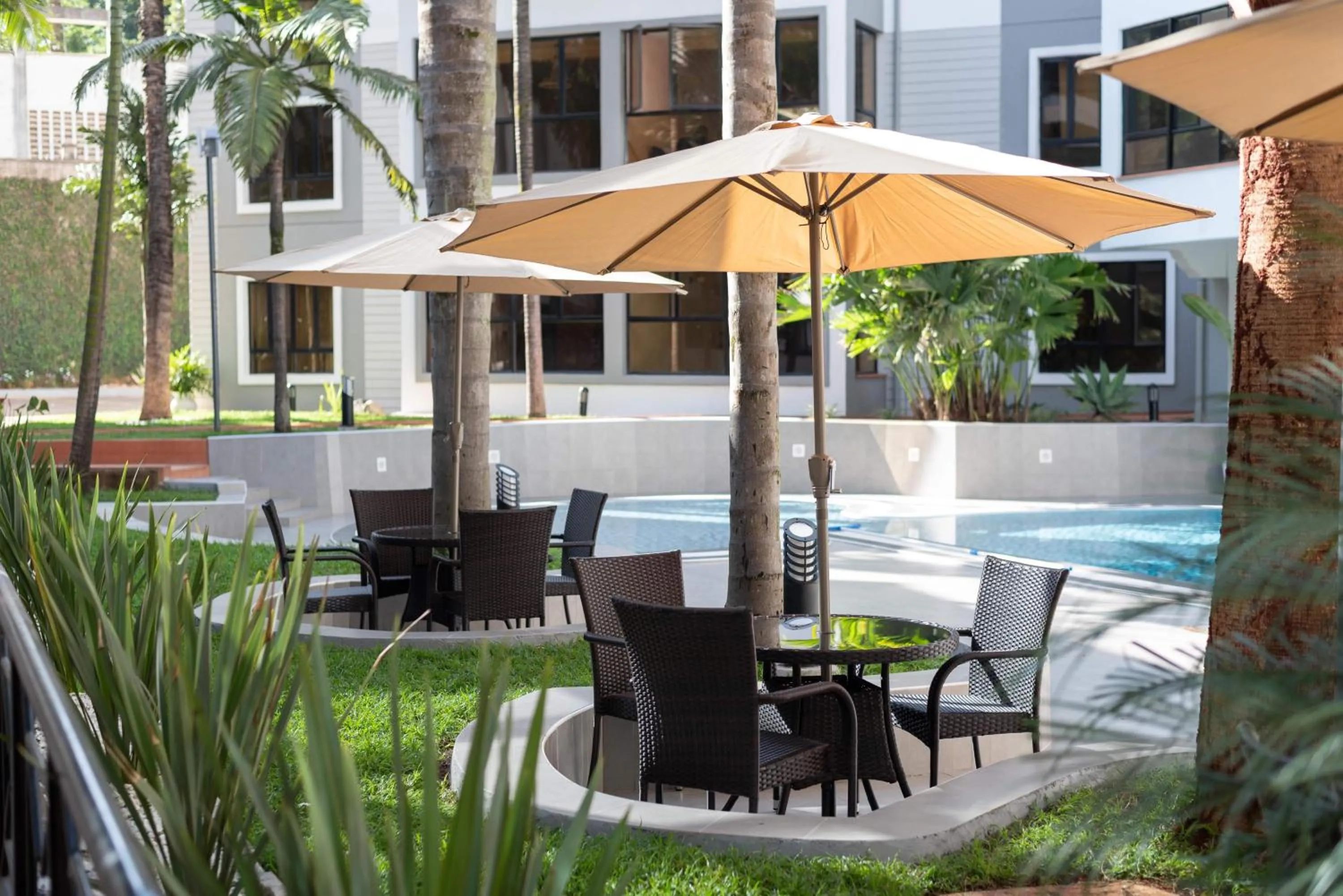 Patio in CySuites Apartment Hotel