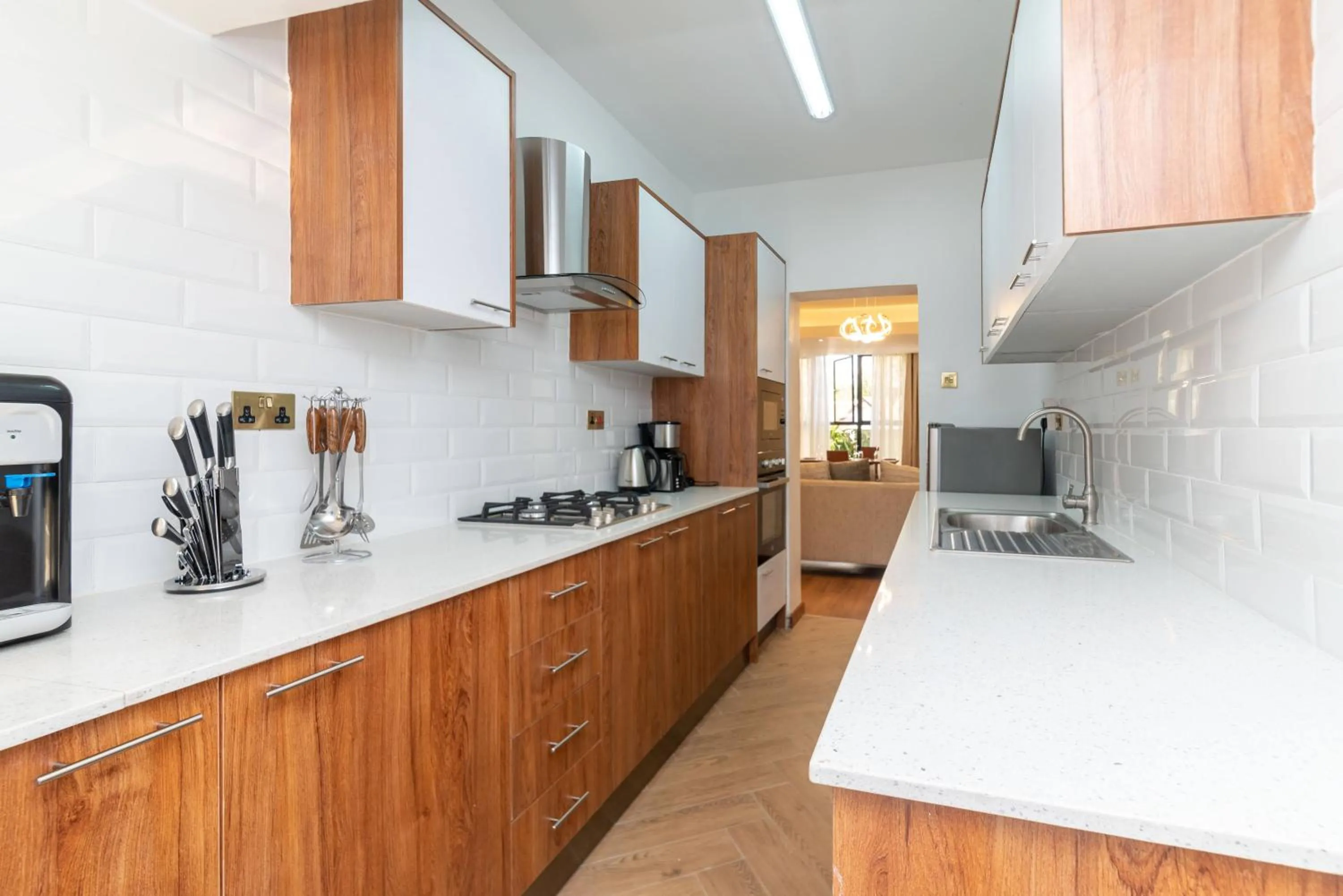 Kitchen or kitchenette in CySuites Apartment Hotel