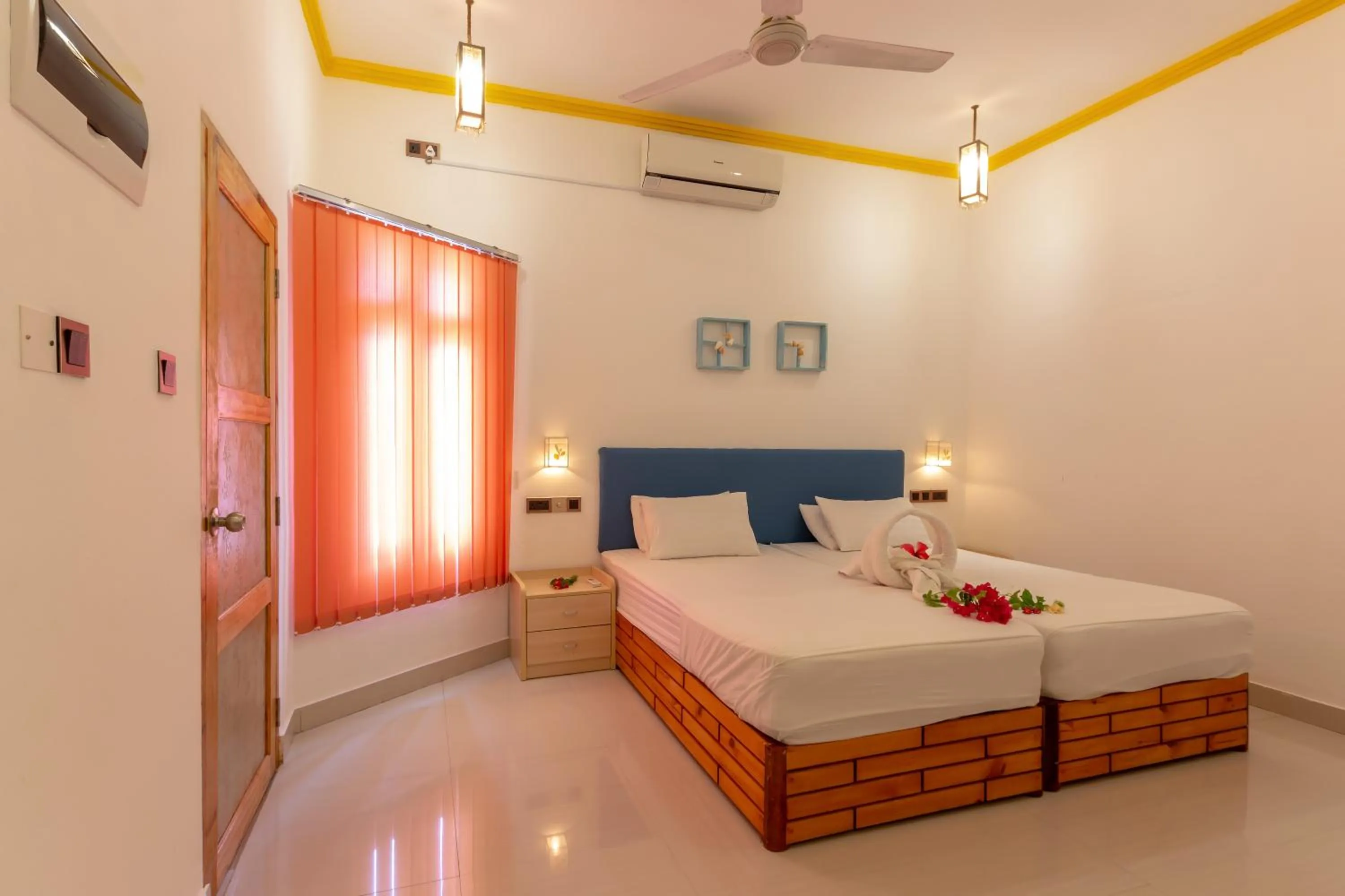 Bedroom, Bed in Dream Inn at Thulusdhoo