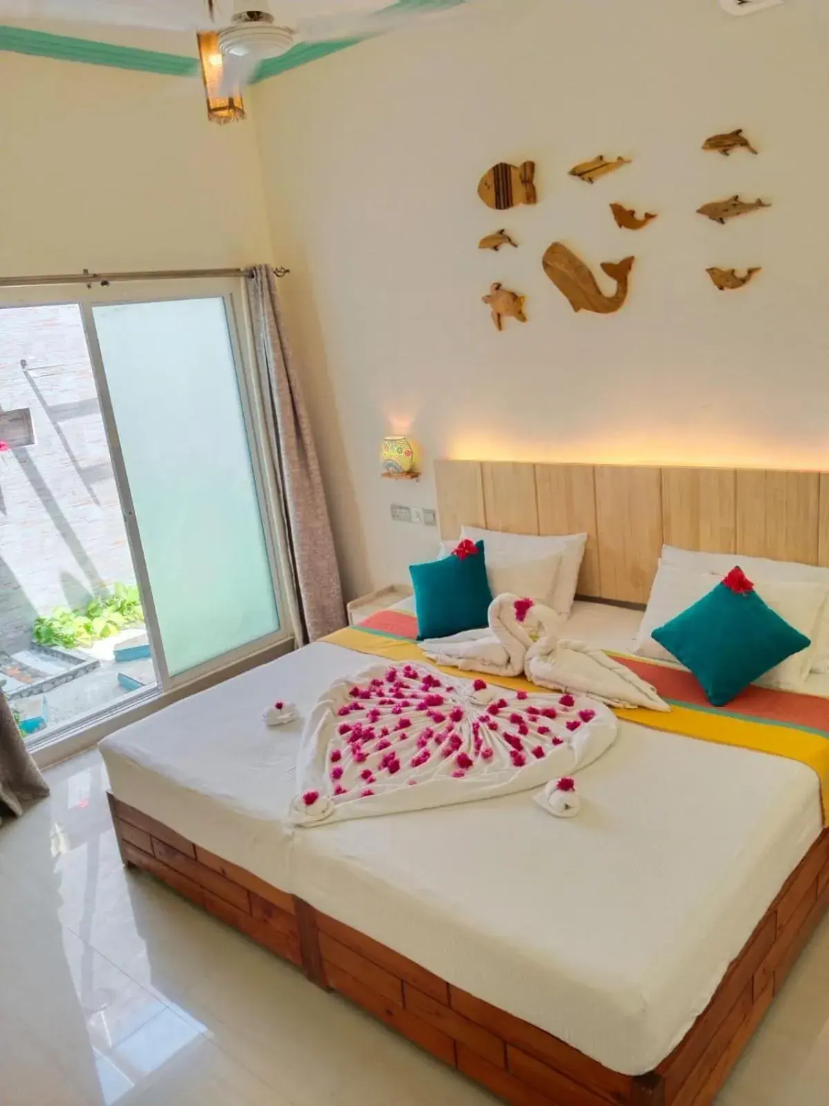 Bedroom, Bed in Dream Inn at Thulusdhoo Bedroom, Bed in Dream Inn at Thulusdhoo