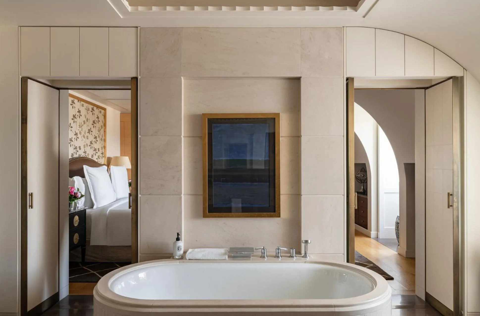 Bathroom in Four Seasons Hotel des Bergues Geneva