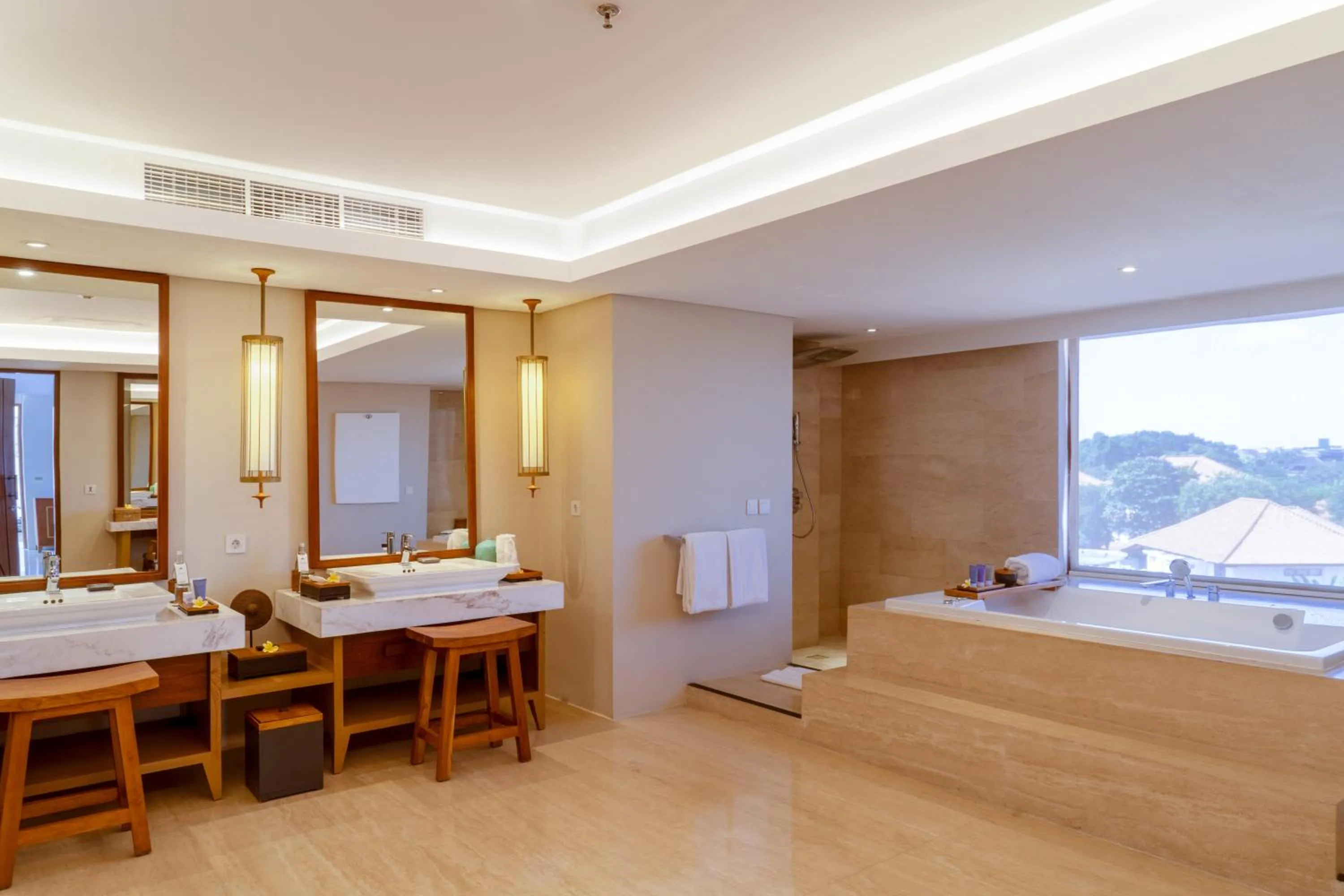 Shower, Bed in Royal Suites at The Bandha