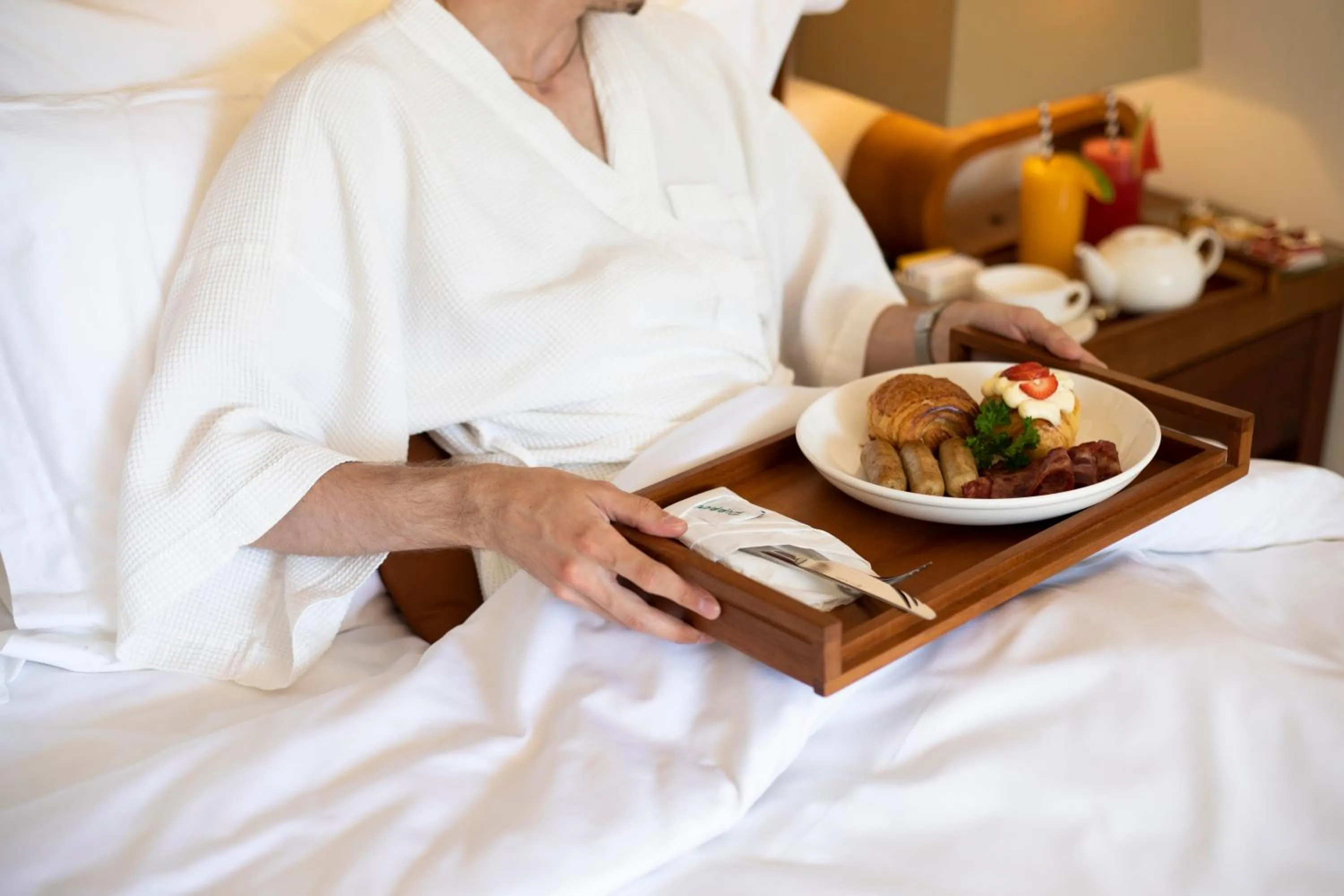 room service, Bed in Royal Suites at The Bandha