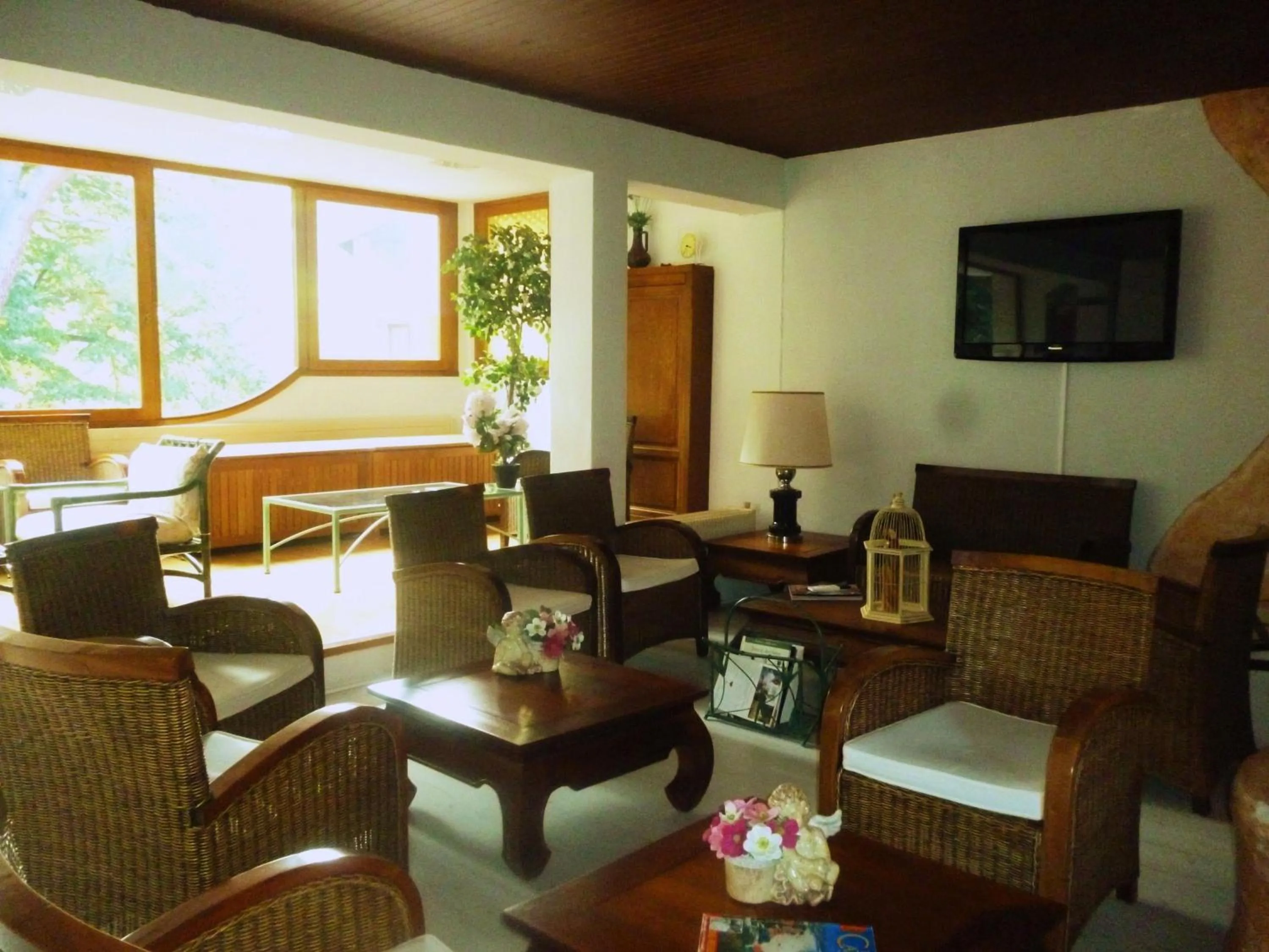 Communal lounge/ TV room in Hotel Le Mas Fleuri
