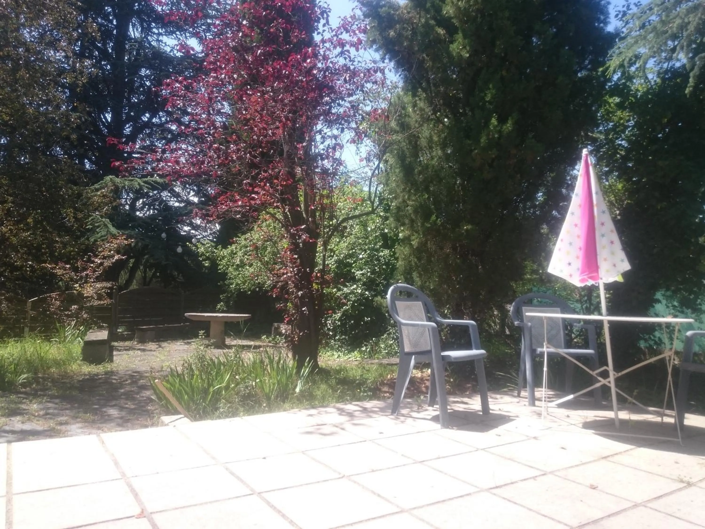 Patio in Hotel Le Mas Fleuri