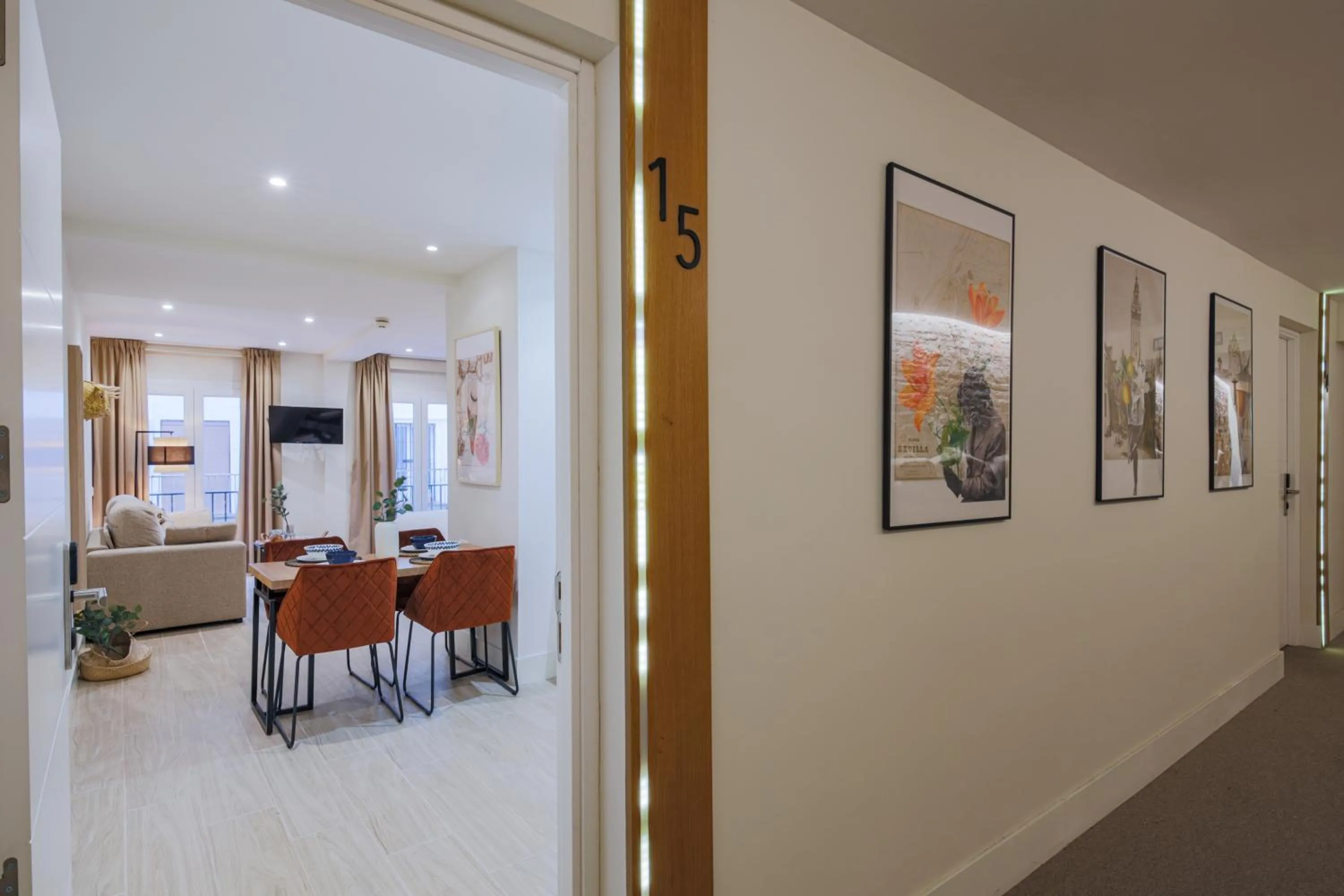 Living room in Apartamentos Magna Sevilla