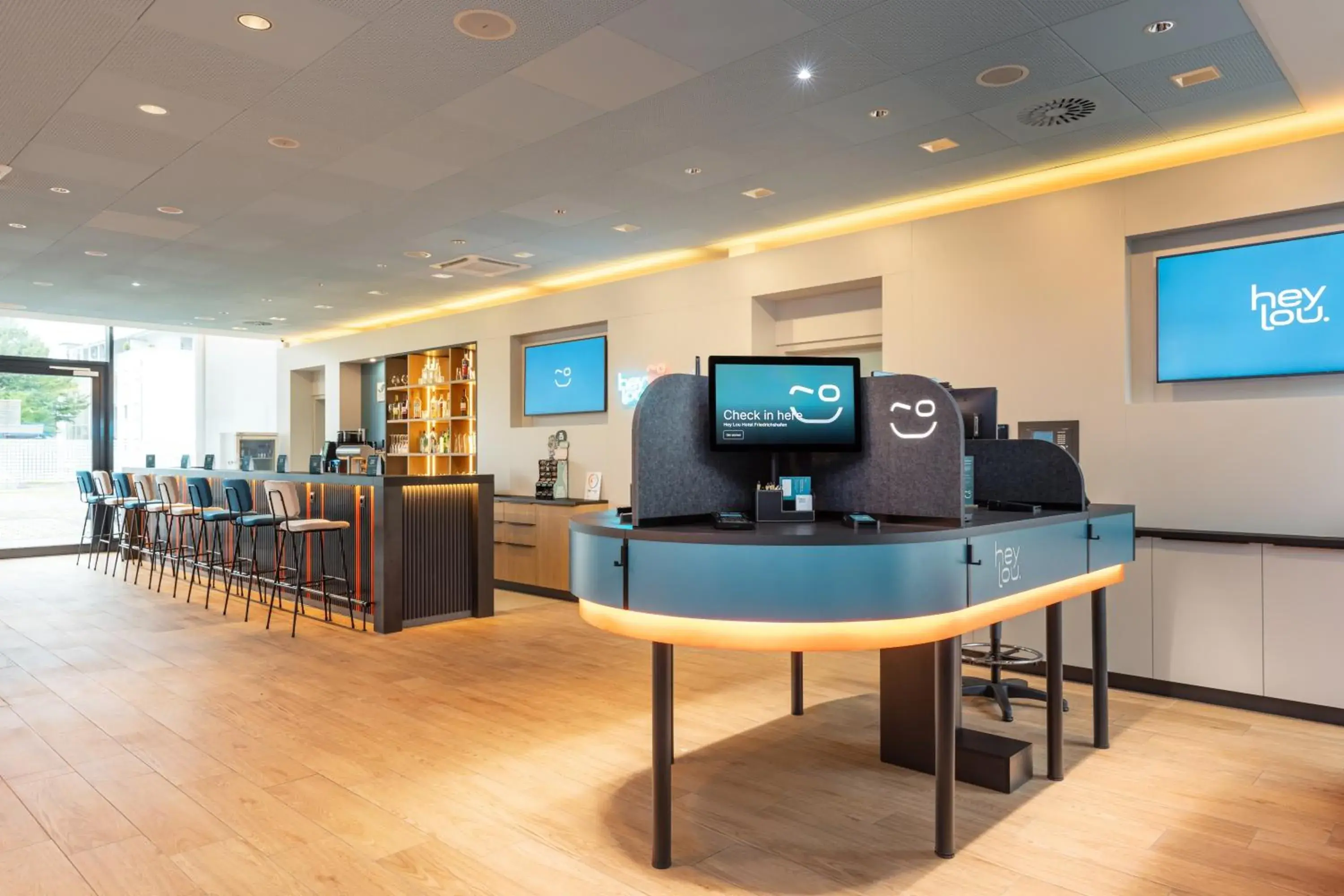 Lobby or reception in Hey Lou Hotel Friedrichshafen Lobby or reception in Hey Lou Hotel Friedrichshafen
