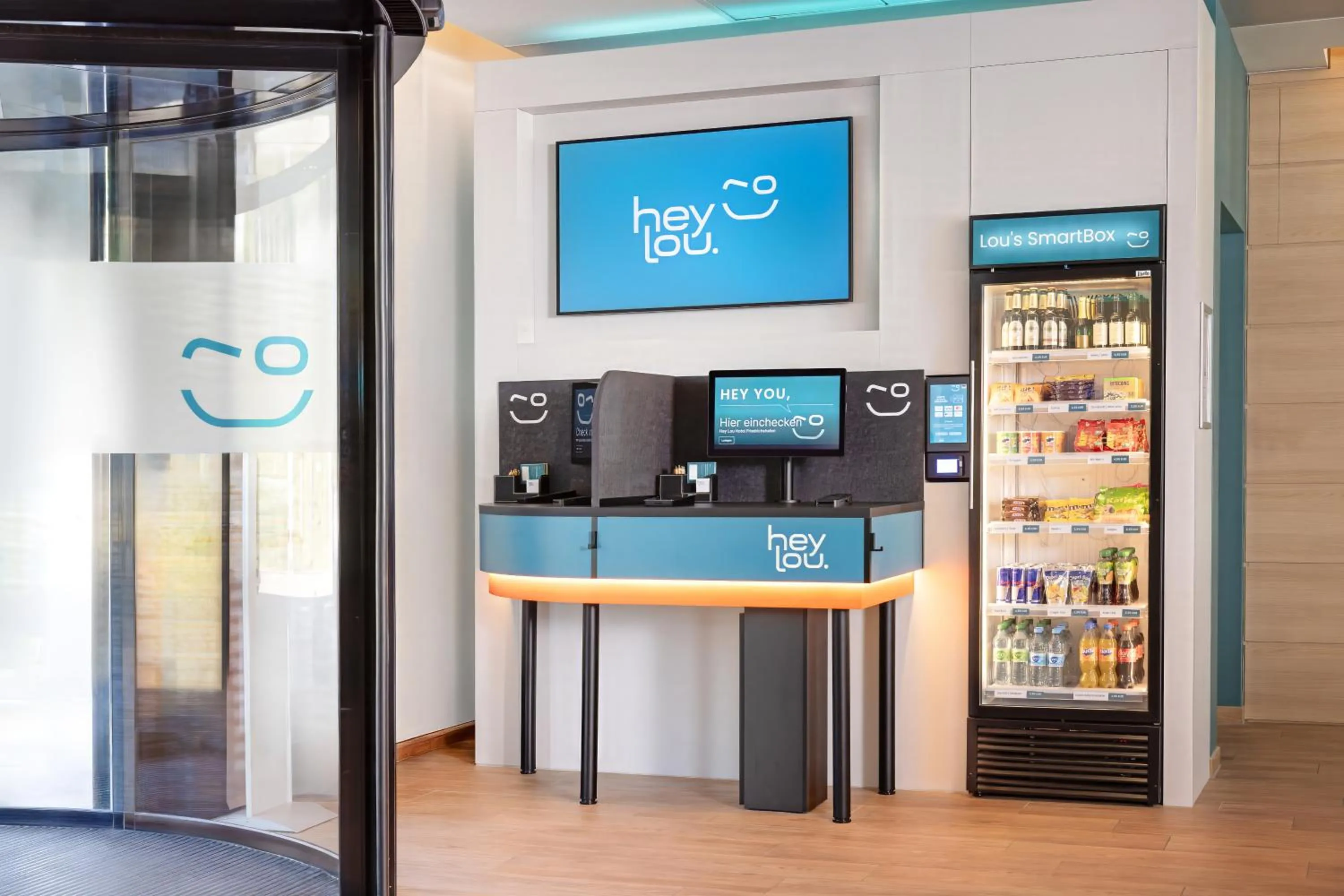 Lobby or reception in Hey Lou Hotel Friedrichshafen